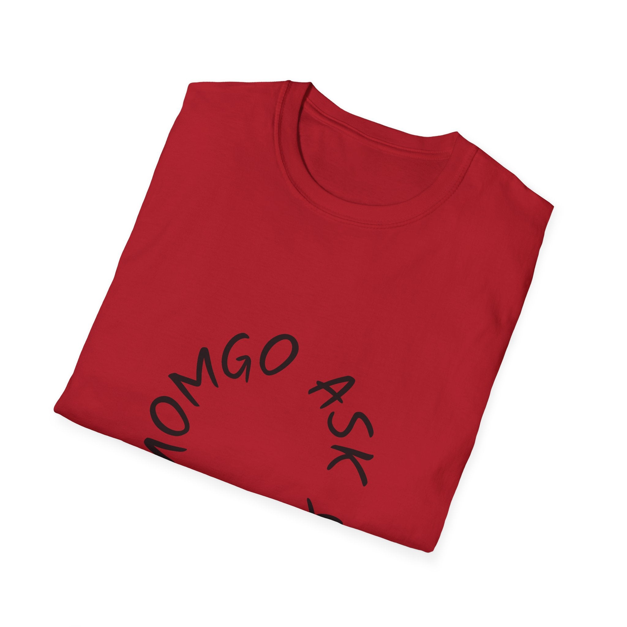 T-Shirt — 'Ask Your Momgo' Circular Script Graphic Tee