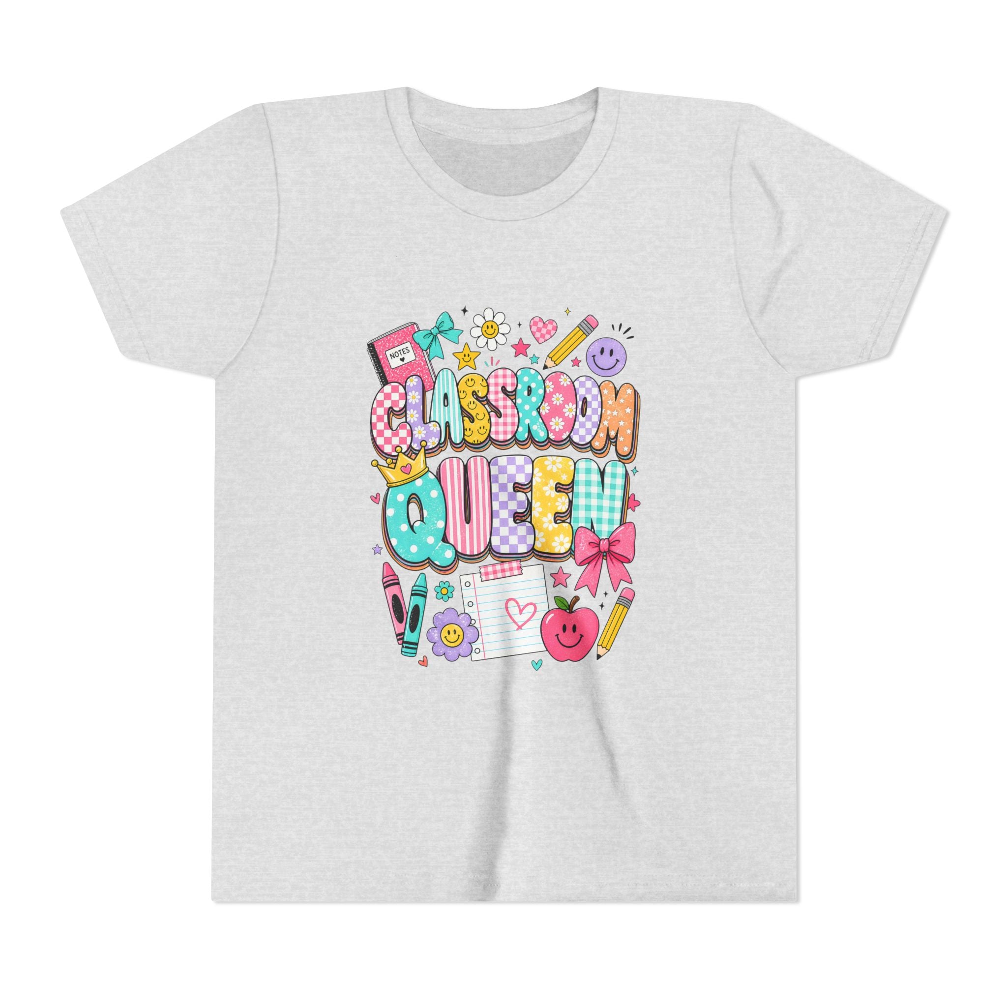 Classroom Queen Youth Tee — Cute School Teacher Kid Shirt