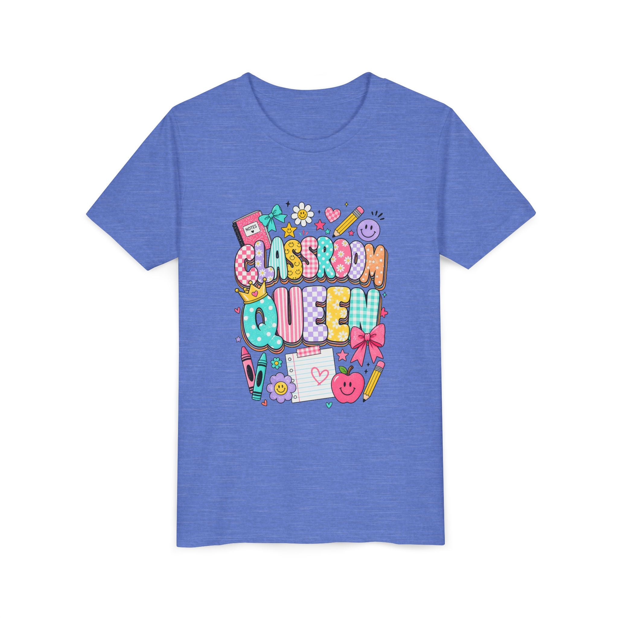 Classroom Queen Youth Tee — Cute School Teacher Kid Shirt