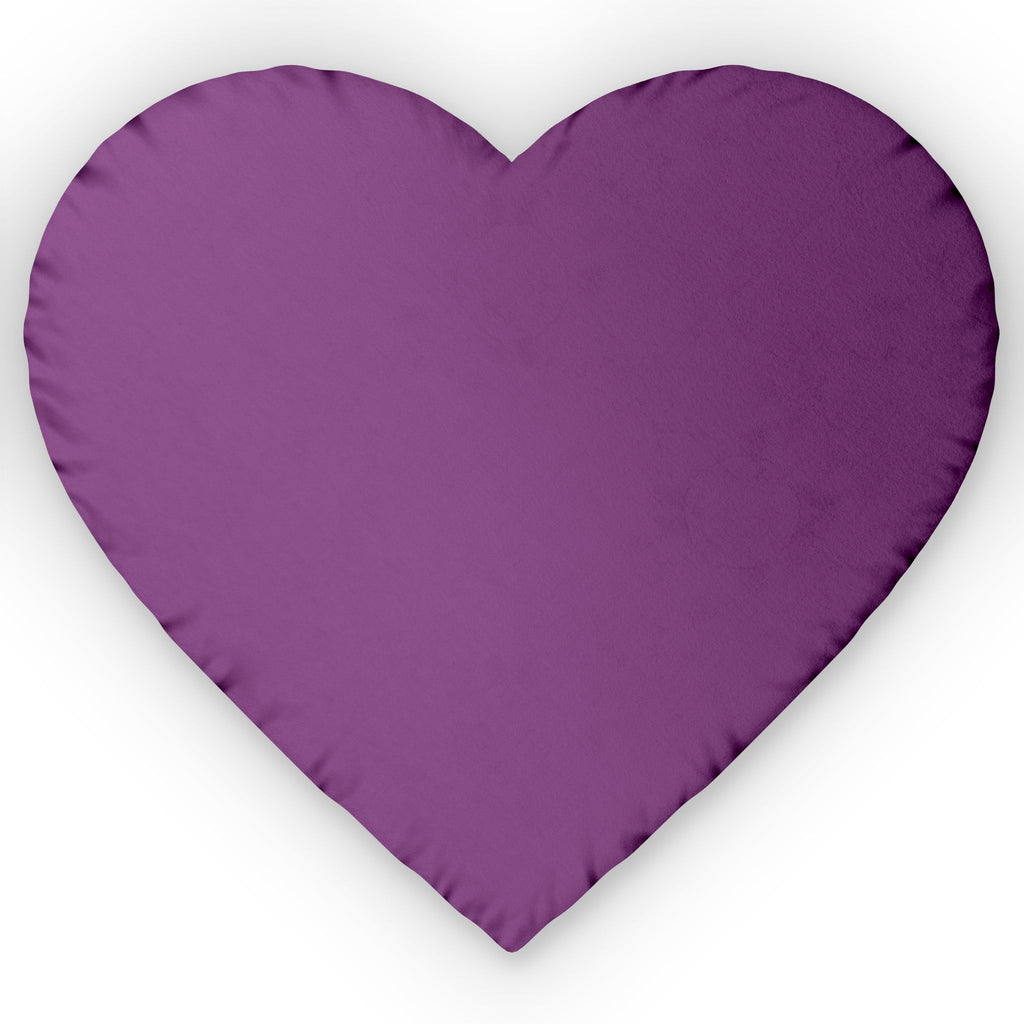 Purple Heart Shaped Pillow — Custom Decorative Accent Pillow