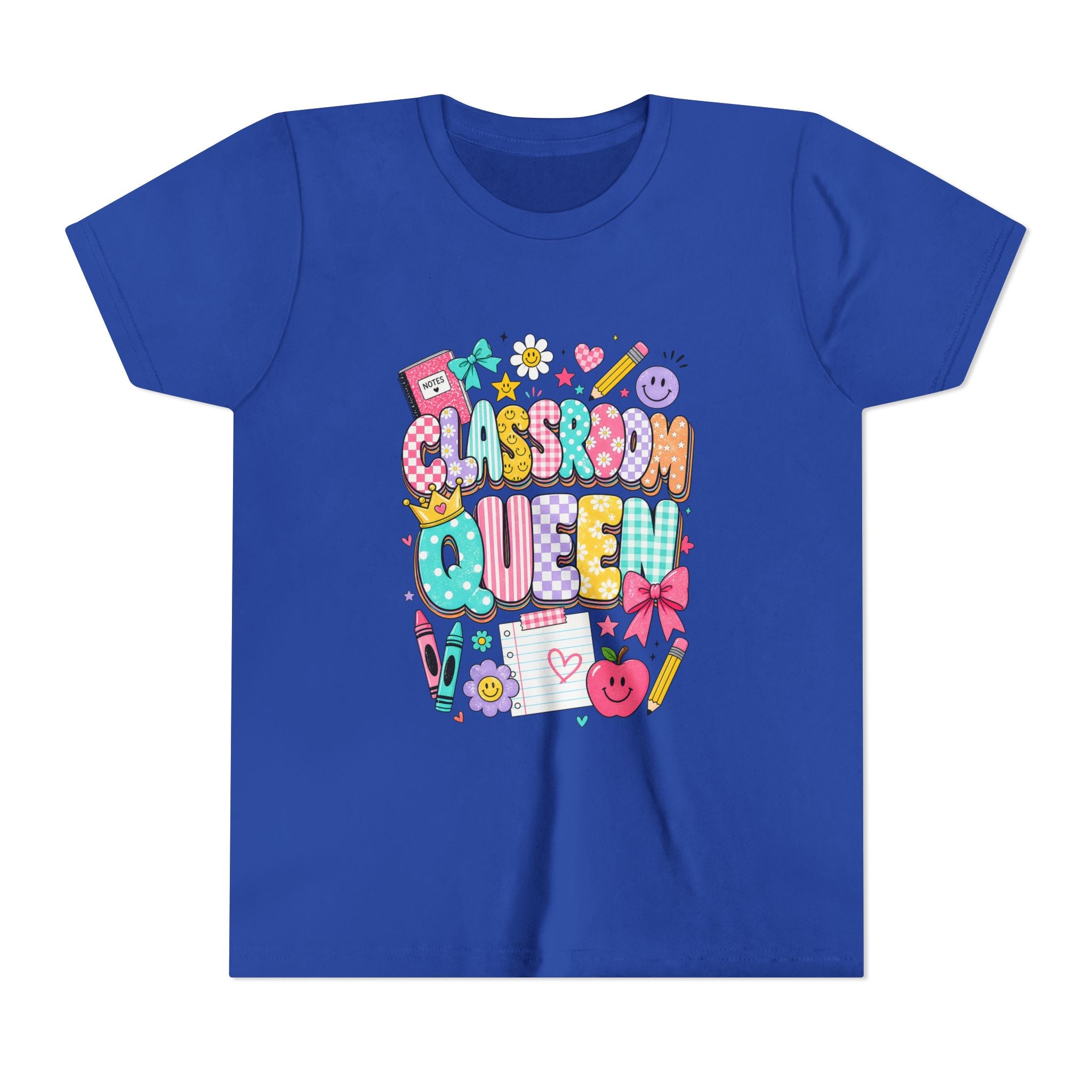 Classroom Queen Youth Tee — Cute School Teacher Kid Shirt