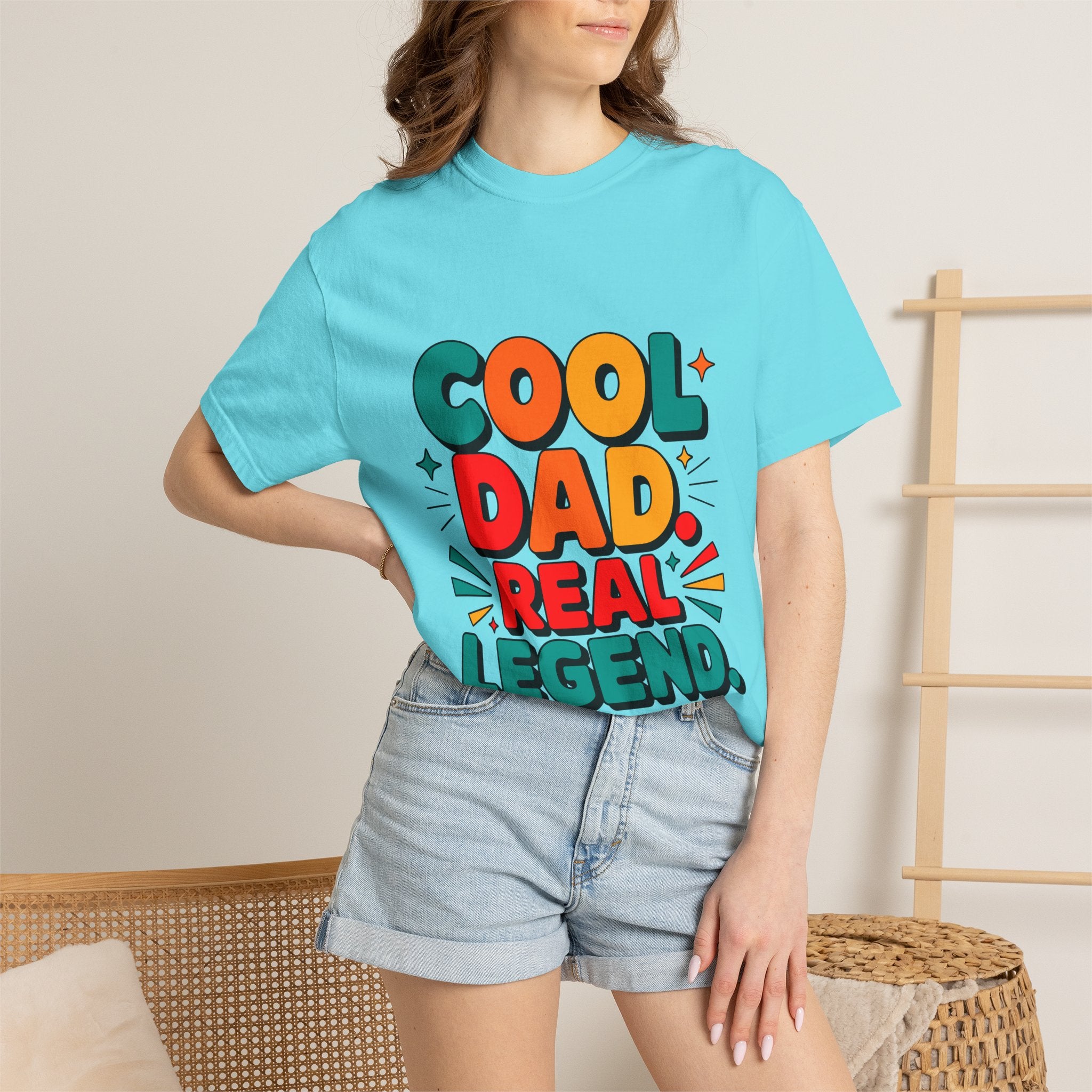 Cool Dad Real Legend T-Shirt — Father's Day Funny Retro Graphic Tee