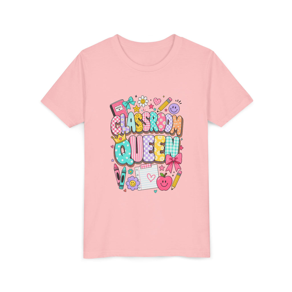 Classroom Queen Youth Tee — Cute School Teacher Kid Shirt