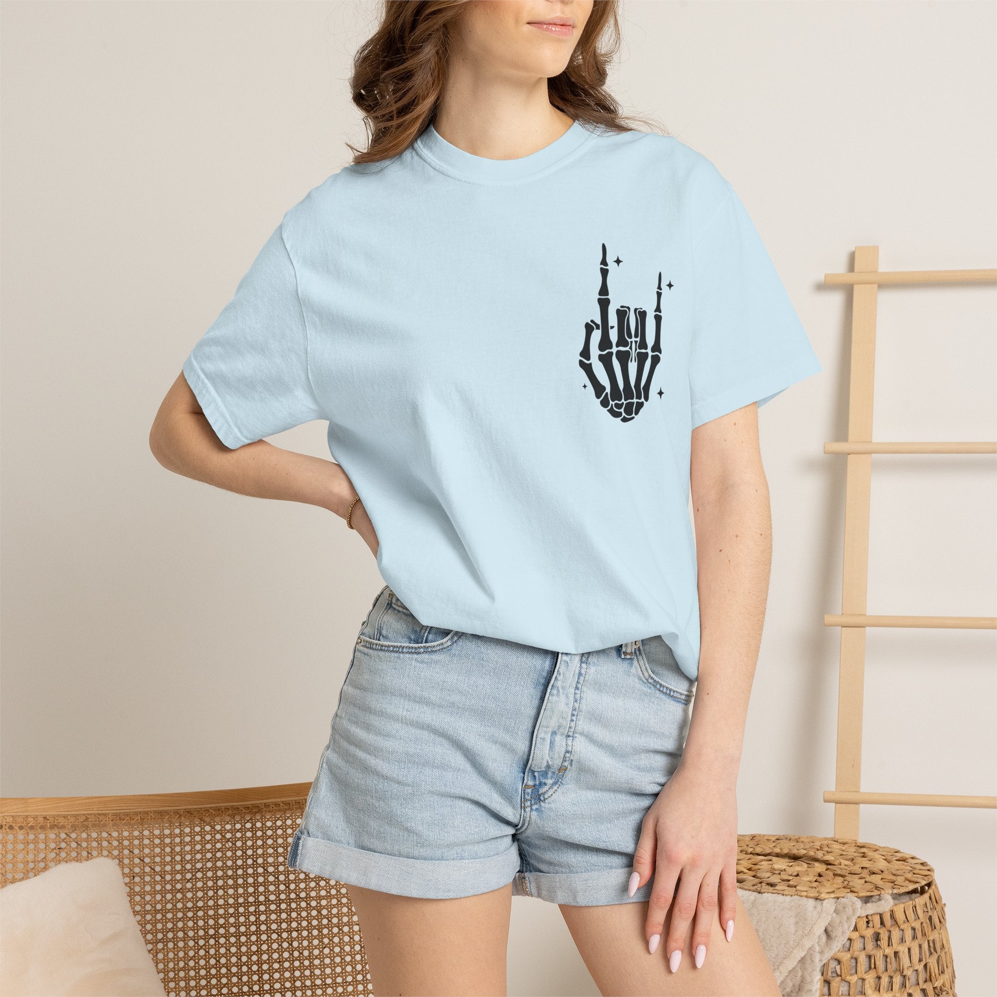 Fourth of July Skull T-Shirt — "Chill the Fourth Out" Patriotic Skeleton Tee