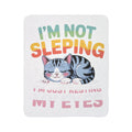 Cozy Cat Sherpa Blanket - "I'm Not Sleeping, I'm Just Resting My Eyes" Plush Throw