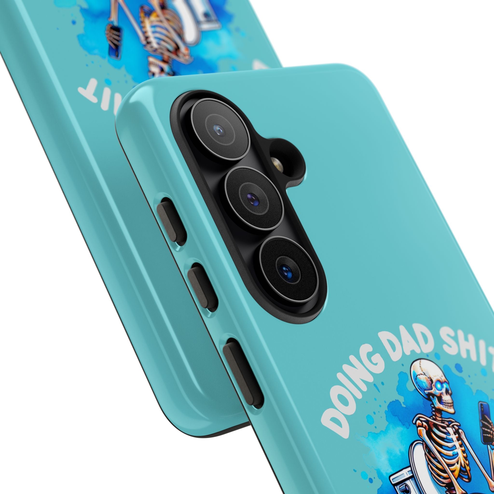 Phone Case — "Doing Dad Shit" Skeleton Toilet Funny Dad Gift