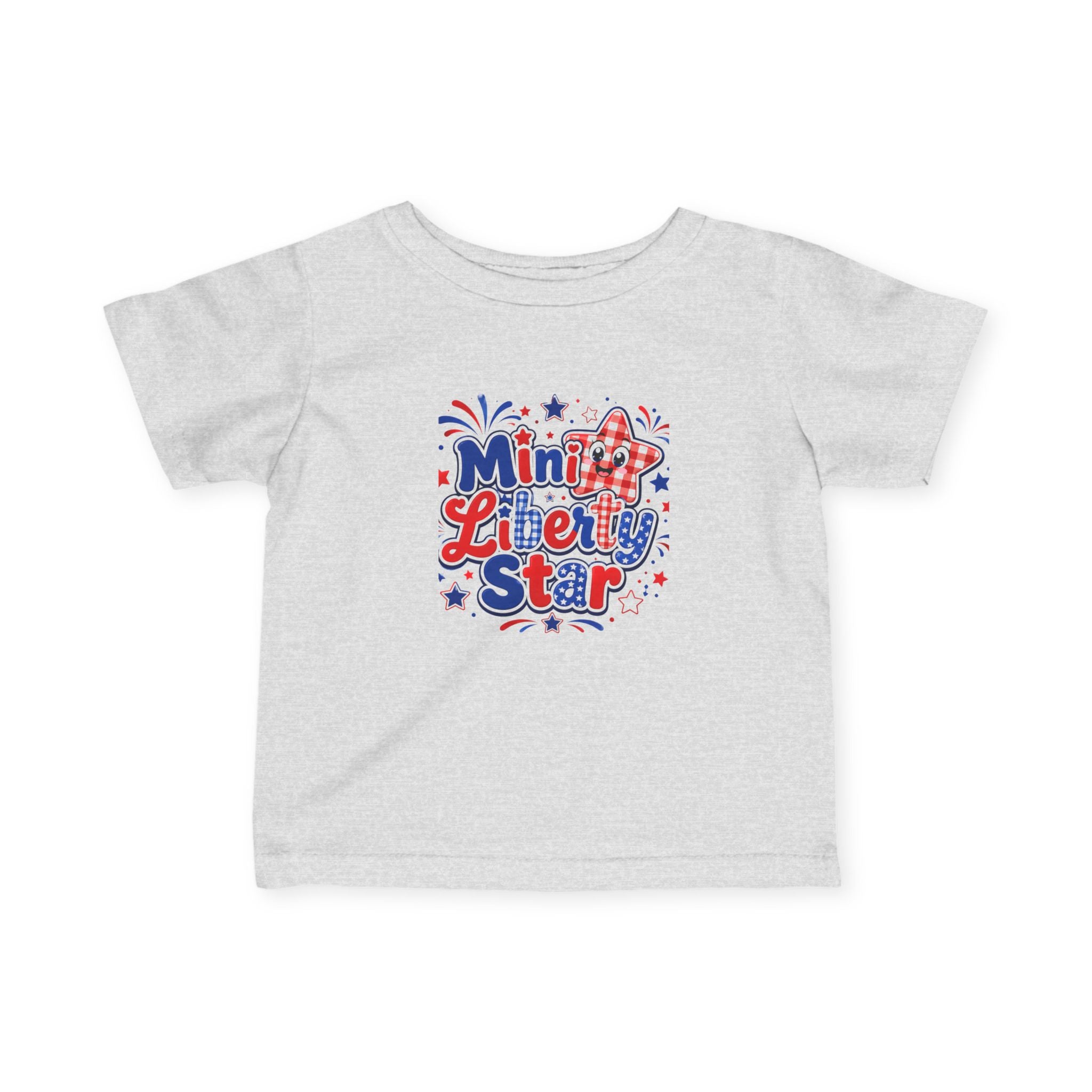 Mini Liberty Star Infant Tee — Patriotic 4th of July Baby Shirt