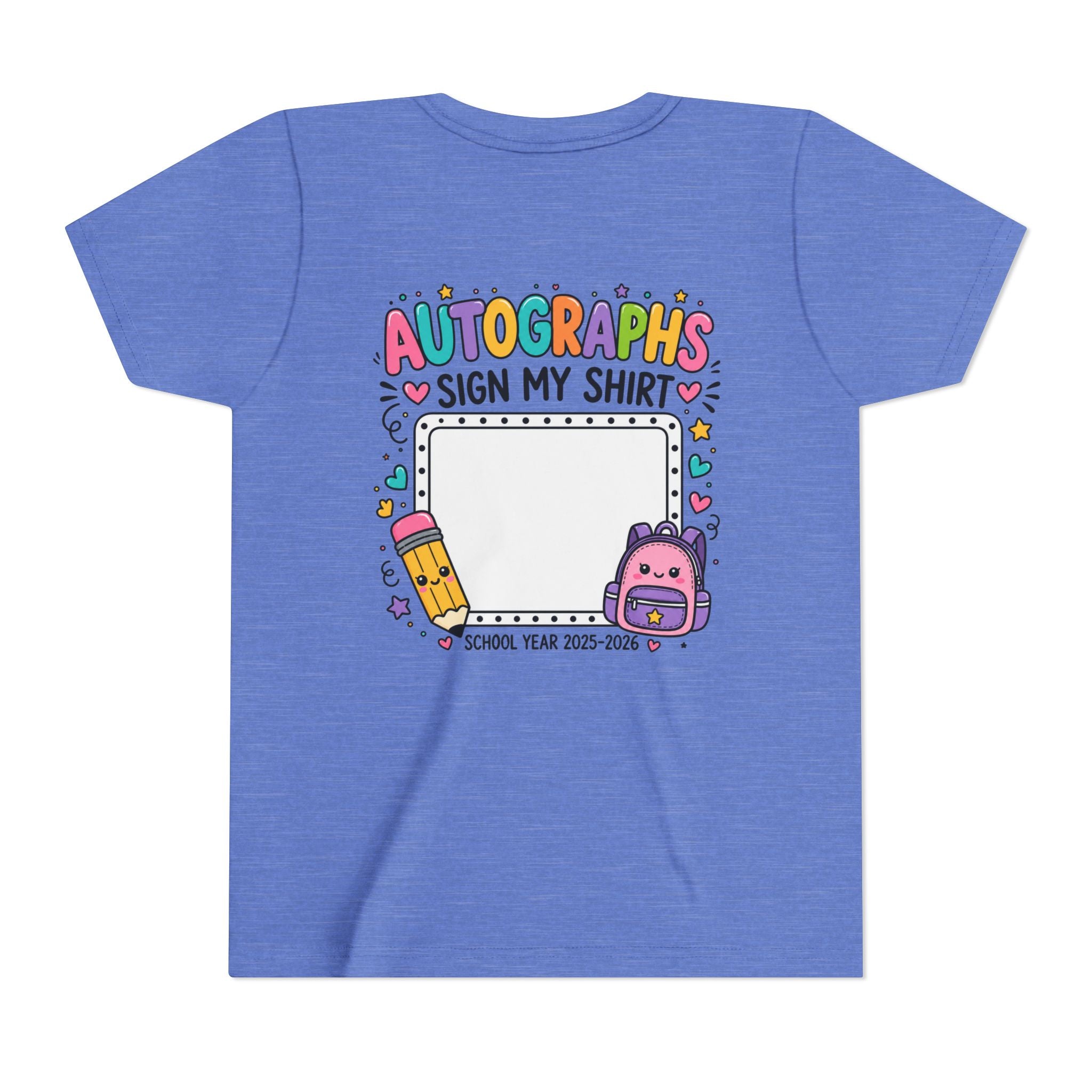Autographs Sign My Shirt Back-to-School Keepsake
