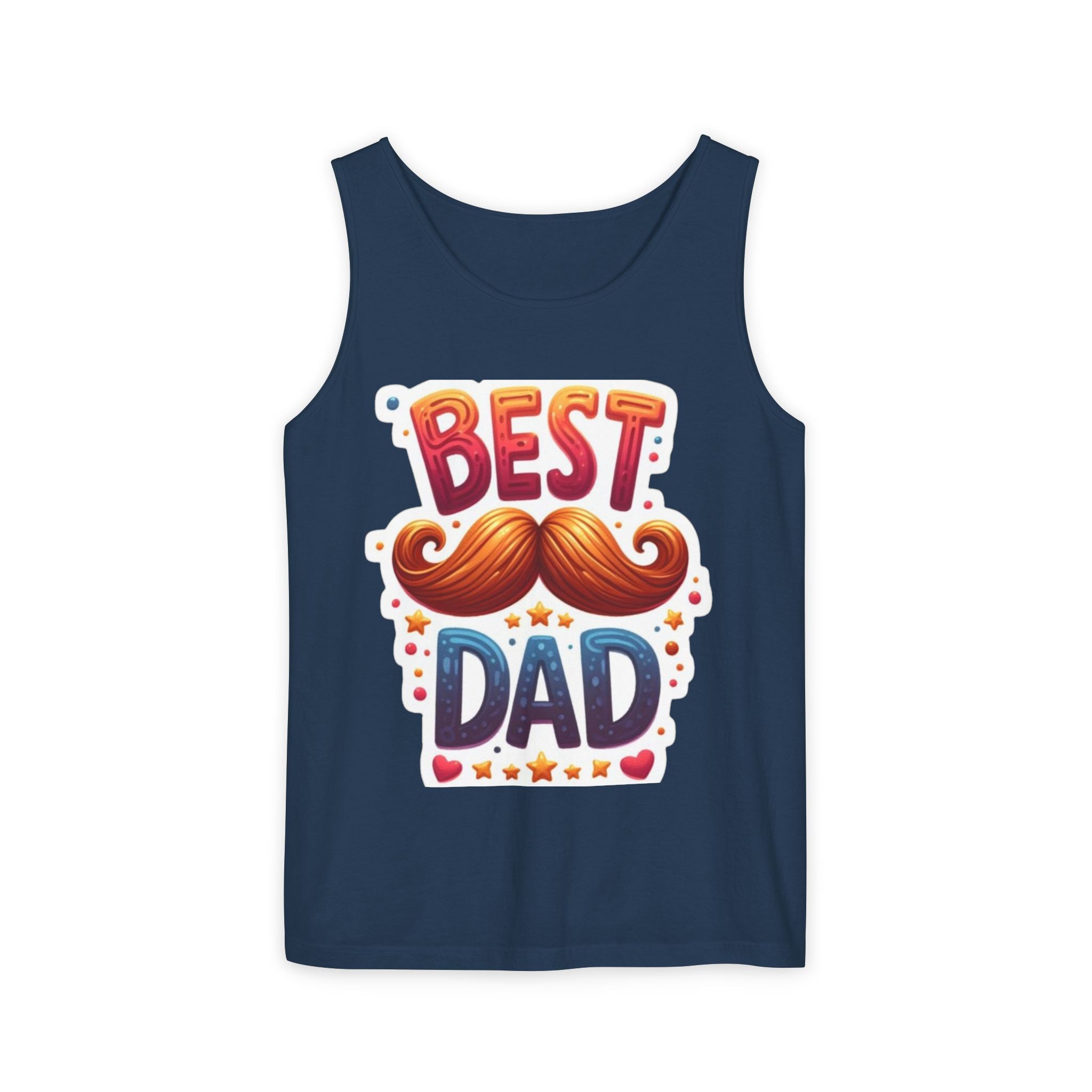 Best Dad Tank Top — Funny Mustache Father’s Day Gift