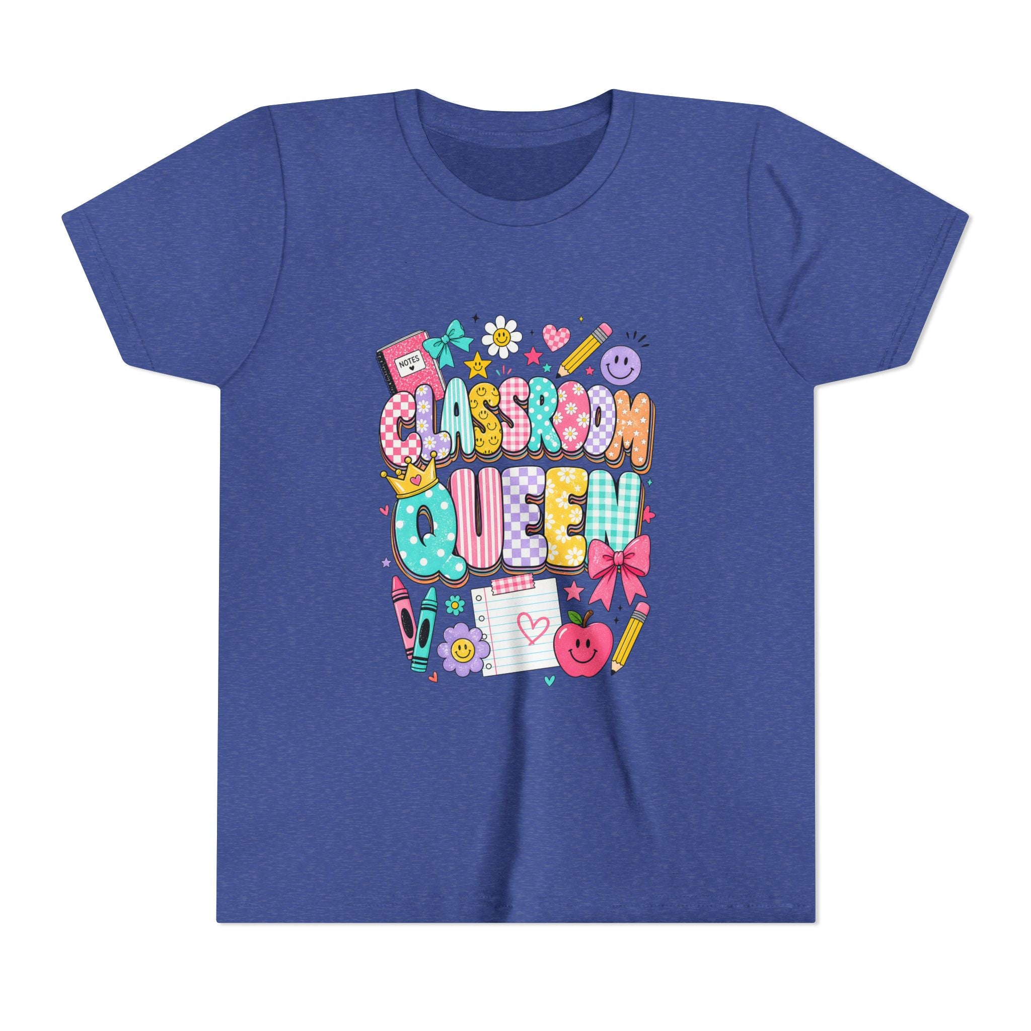 Classroom Queen Youth Tee — Cute School Teacher Kid Shirt
