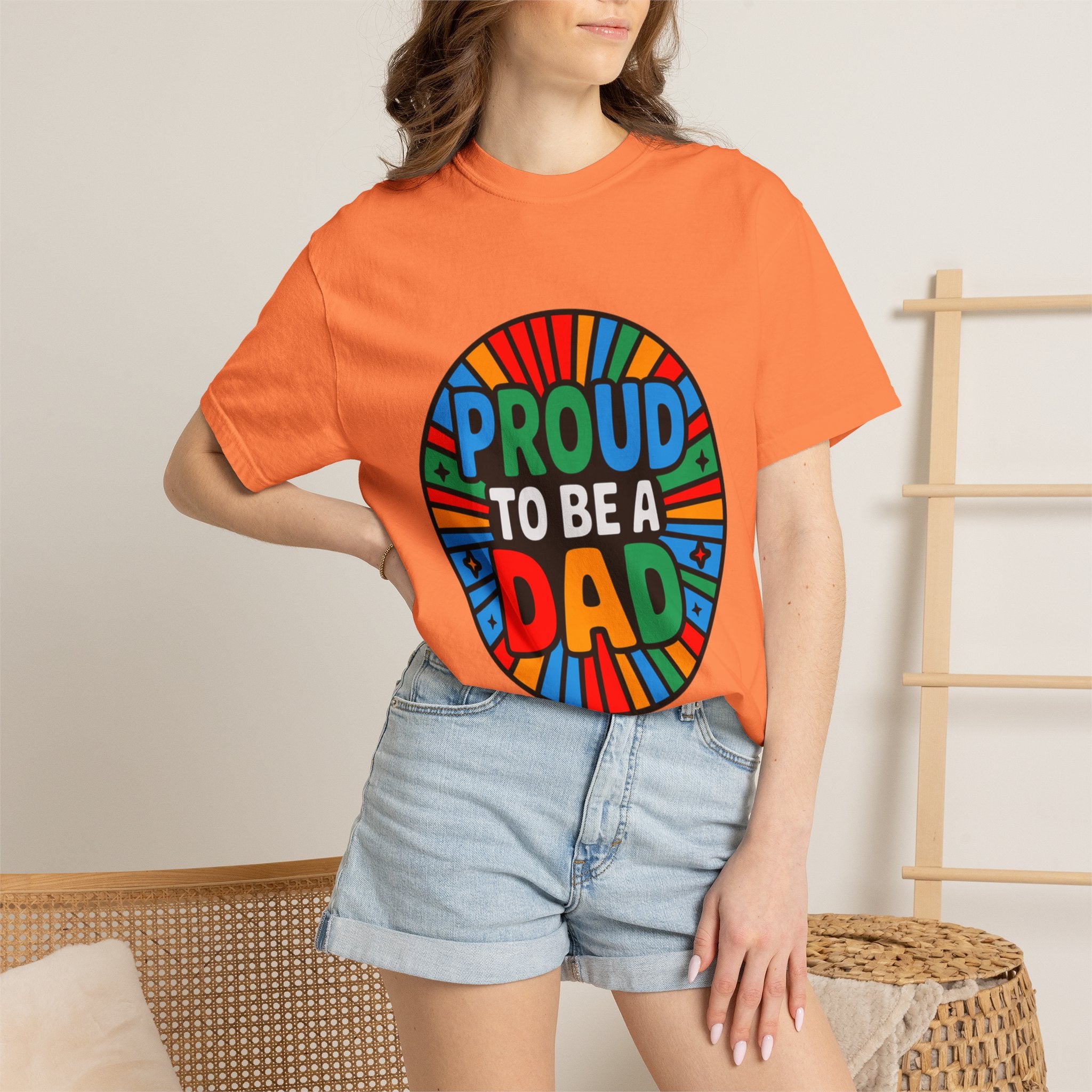 Proud to Be a Dad T-Shirt — Colorful Retro Pride Father's Day Tee