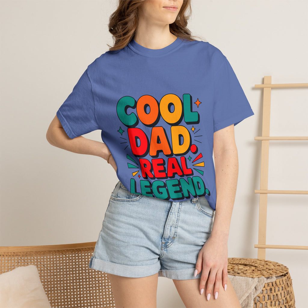 Cool Dad Real Legend T-Shirt — Father's Day Funny Retro Graphic Tee