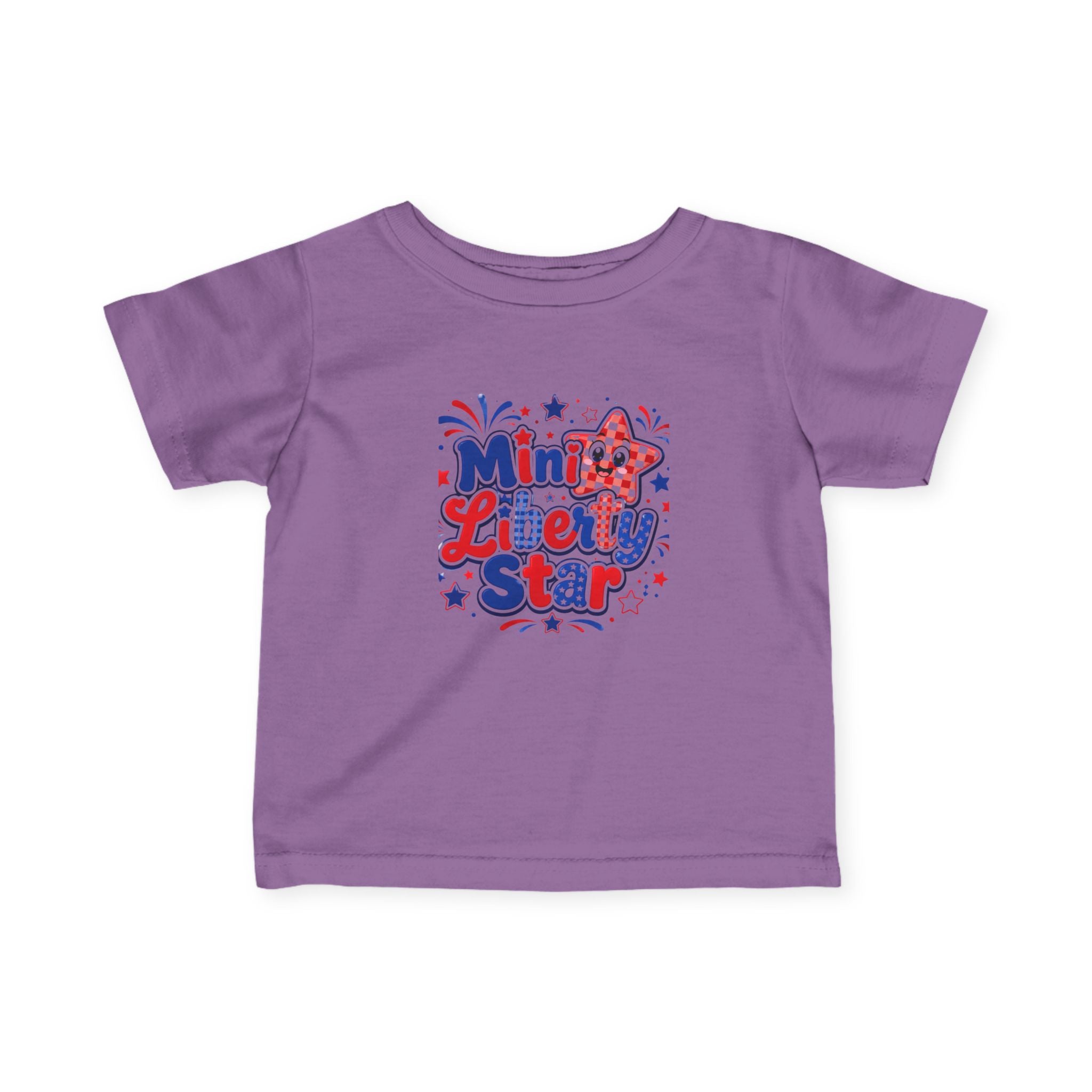 Mini Liberty Star Infant Tee — Patriotic 4th of July Baby Shirt