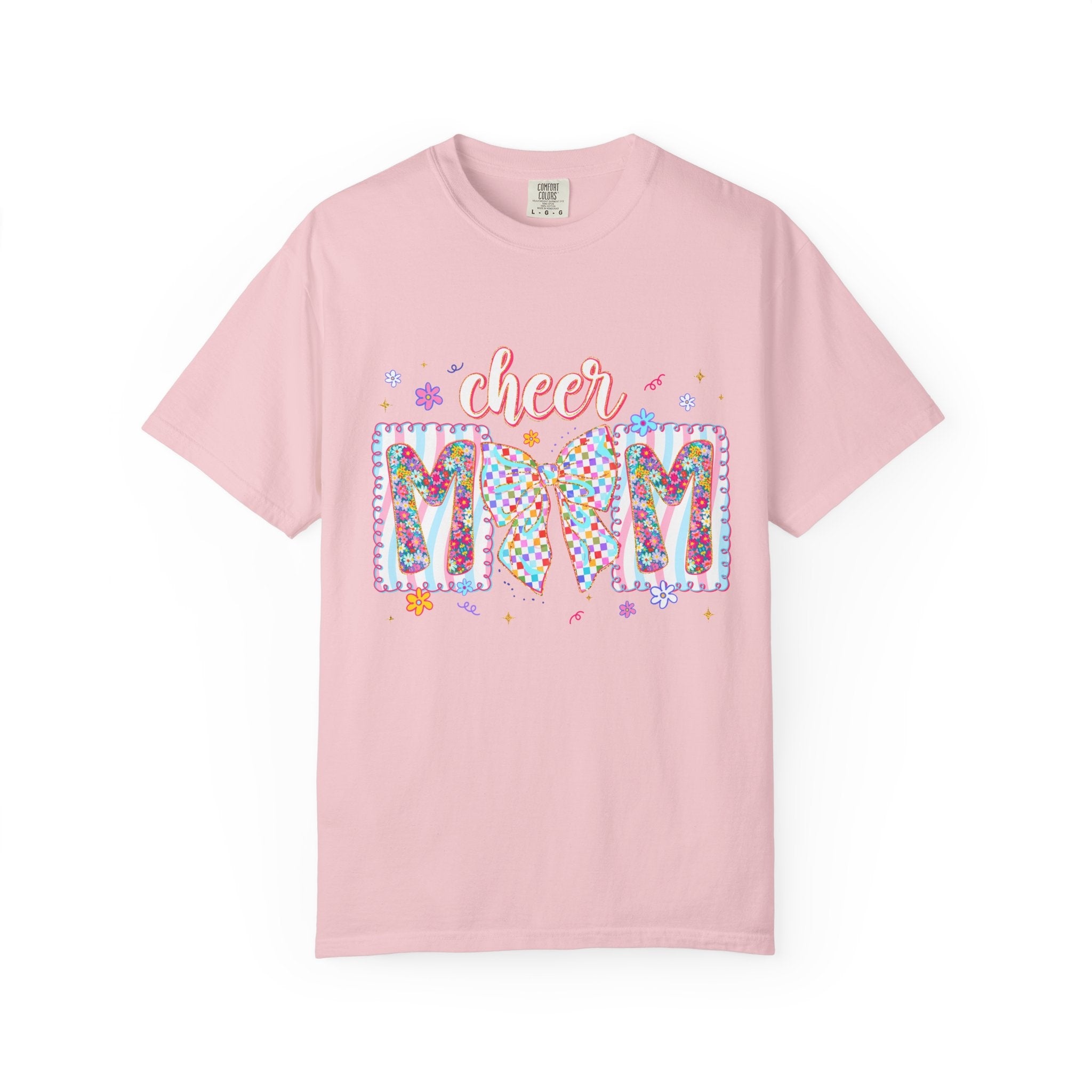 Cheer Mom T-Shirt — Colorful Pom-Pom Cheerleading Mom Tee