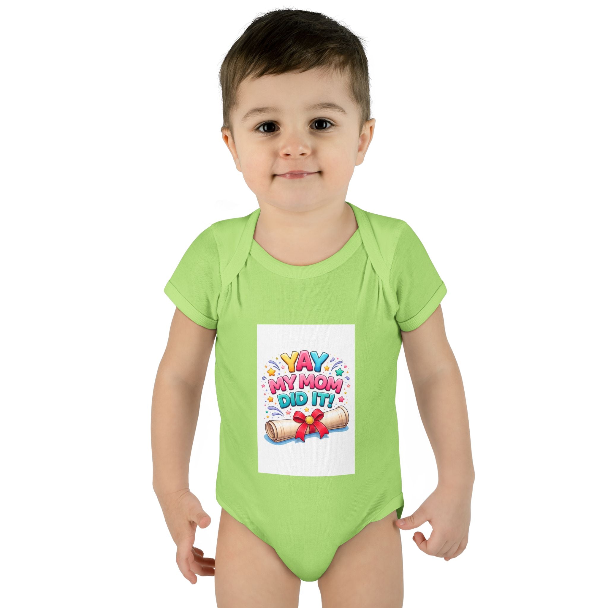 Graduation announcement baby onesie