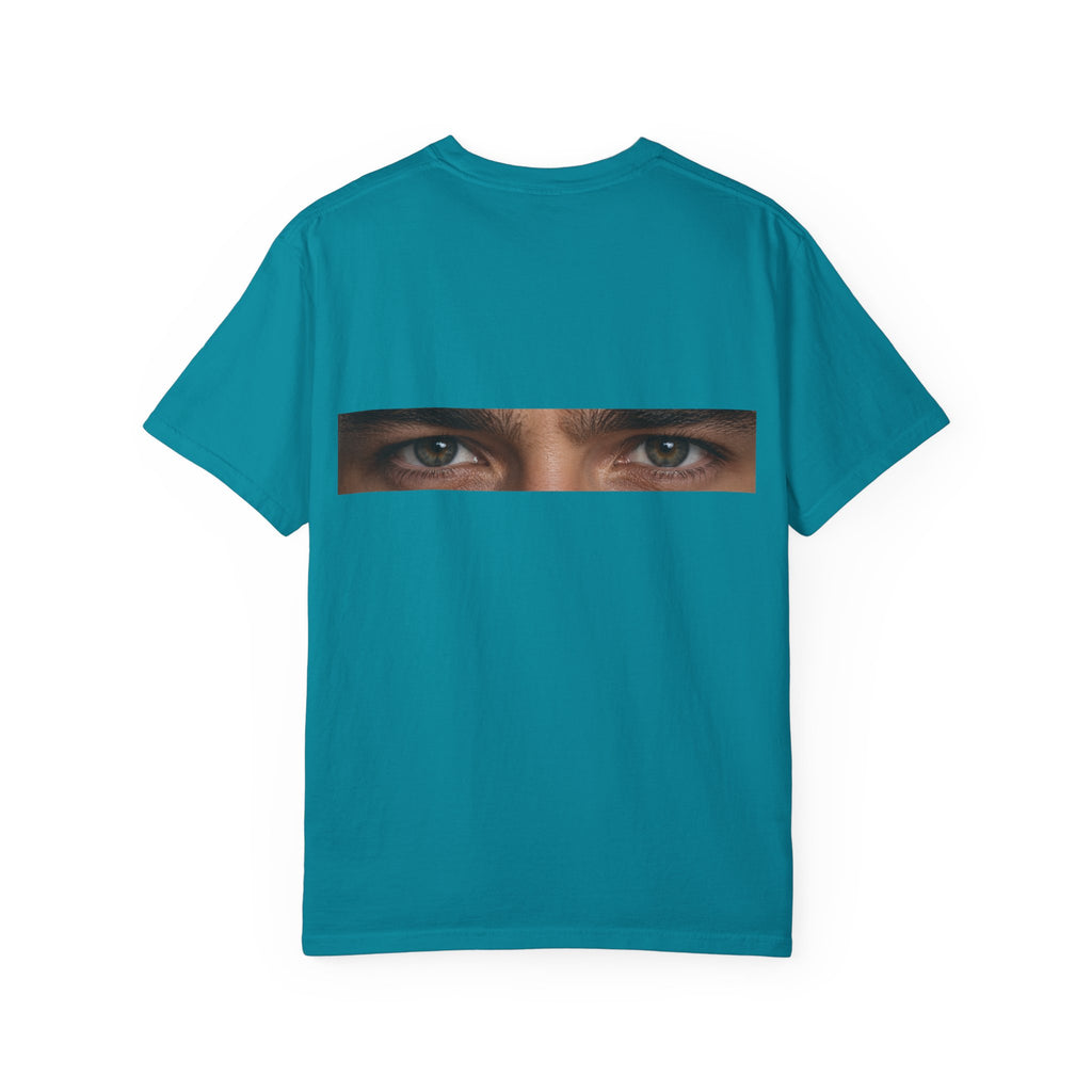 T-Shirt — "I'm Not Sleeping, I'm Just Resting My Eyes" Graphic Tee with Realistic Eyes Back Print