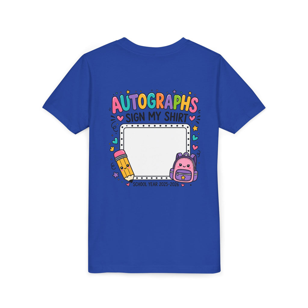 Autographs Sign My Shirt Back-to-School Keepsake