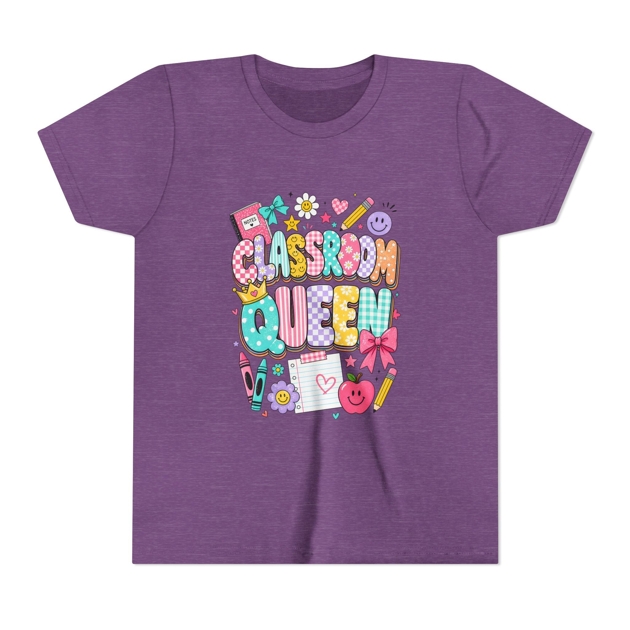 Classroom Queen Youth Tee — Cute School Teacher Kid Shirt