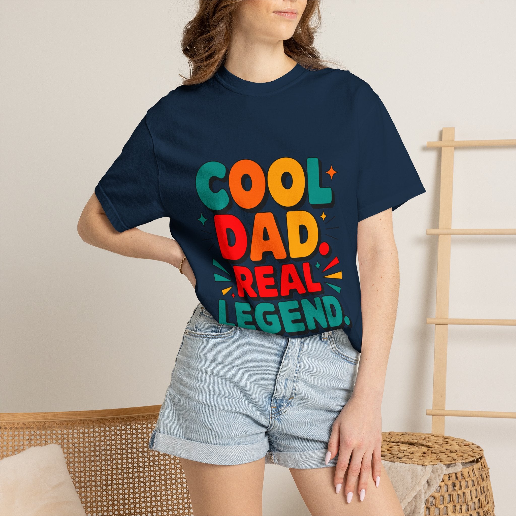 Cool Dad Real Legend T-Shirt — Father's Day Funny Retro Graphic Tee