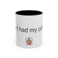 Coffee Mug — "I Haven't Had My Coffee Yet" Funny Emoji Middle Finger Accent Mug (11/15 oz)