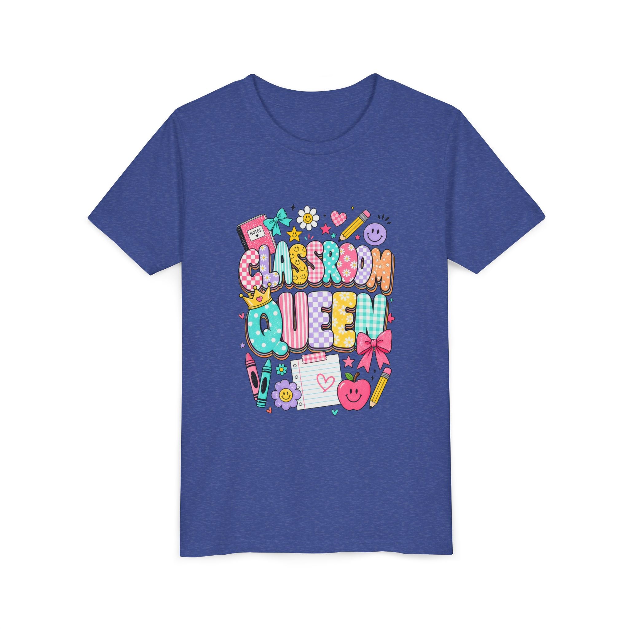 Classroom Queen Youth Tee — Cute School Teacher Kid Shirt