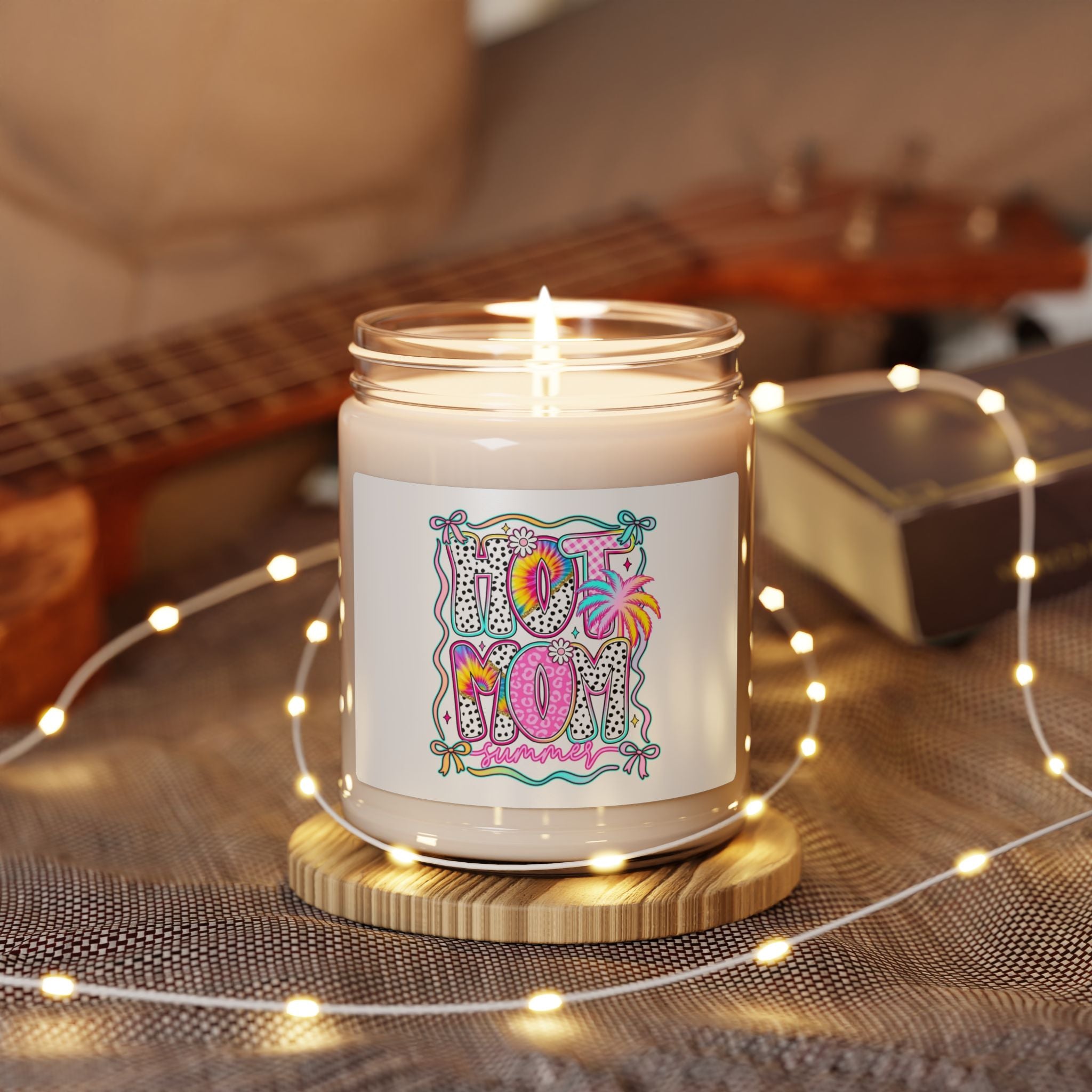 Soy Candle — 'Hot Mom' Tropical Scented 9oz Jar