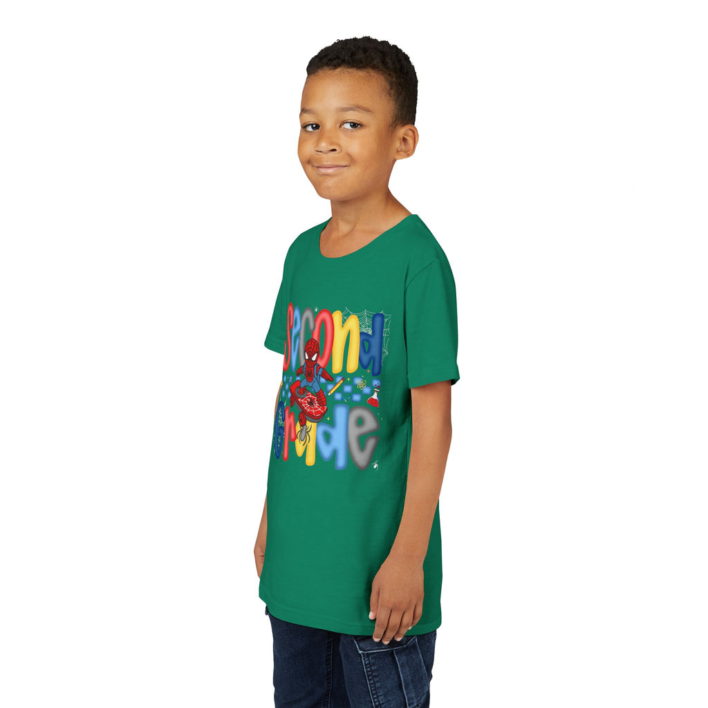 Second Grade Spidey Graphic Tee — Kids Back to School Shirt