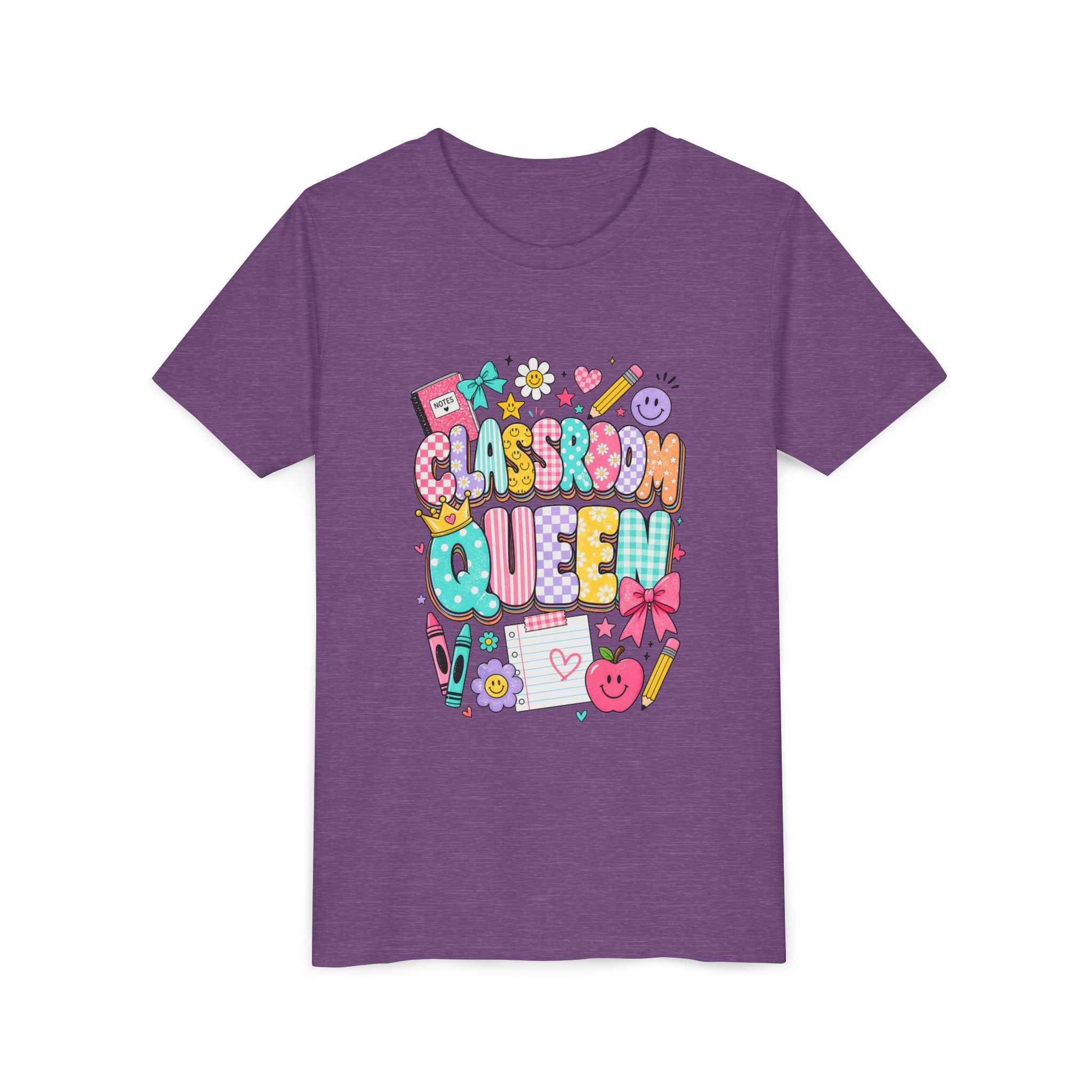 Classroom Queen Youth Tee — Cute School Teacher Kid Shirt