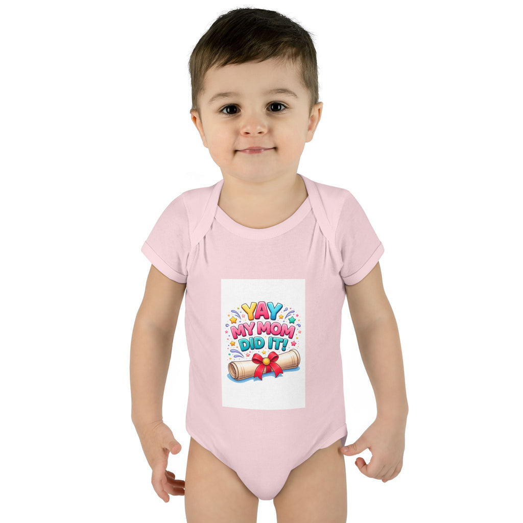 Graduation announcement baby onesie