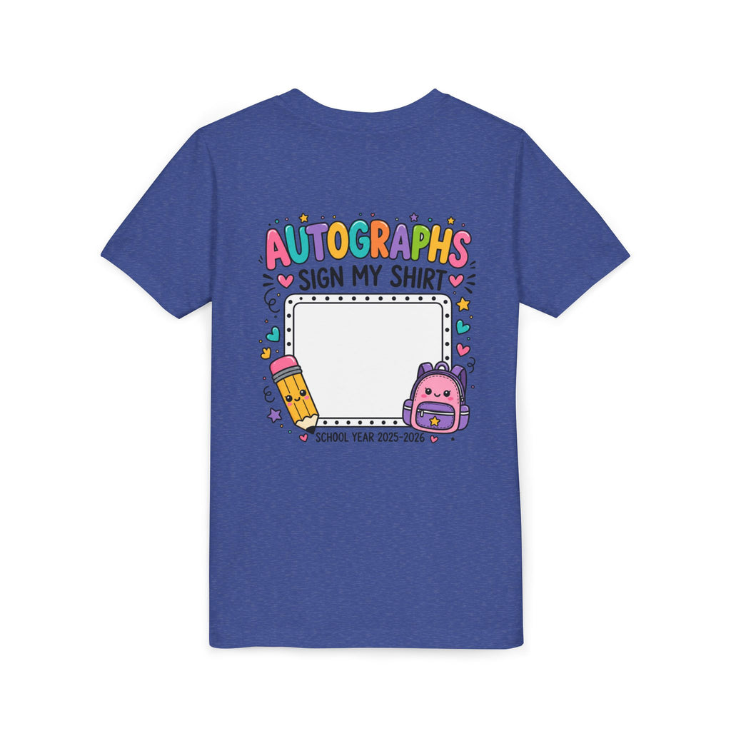 Autographs Sign My Shirt Back-to-School Keepsake