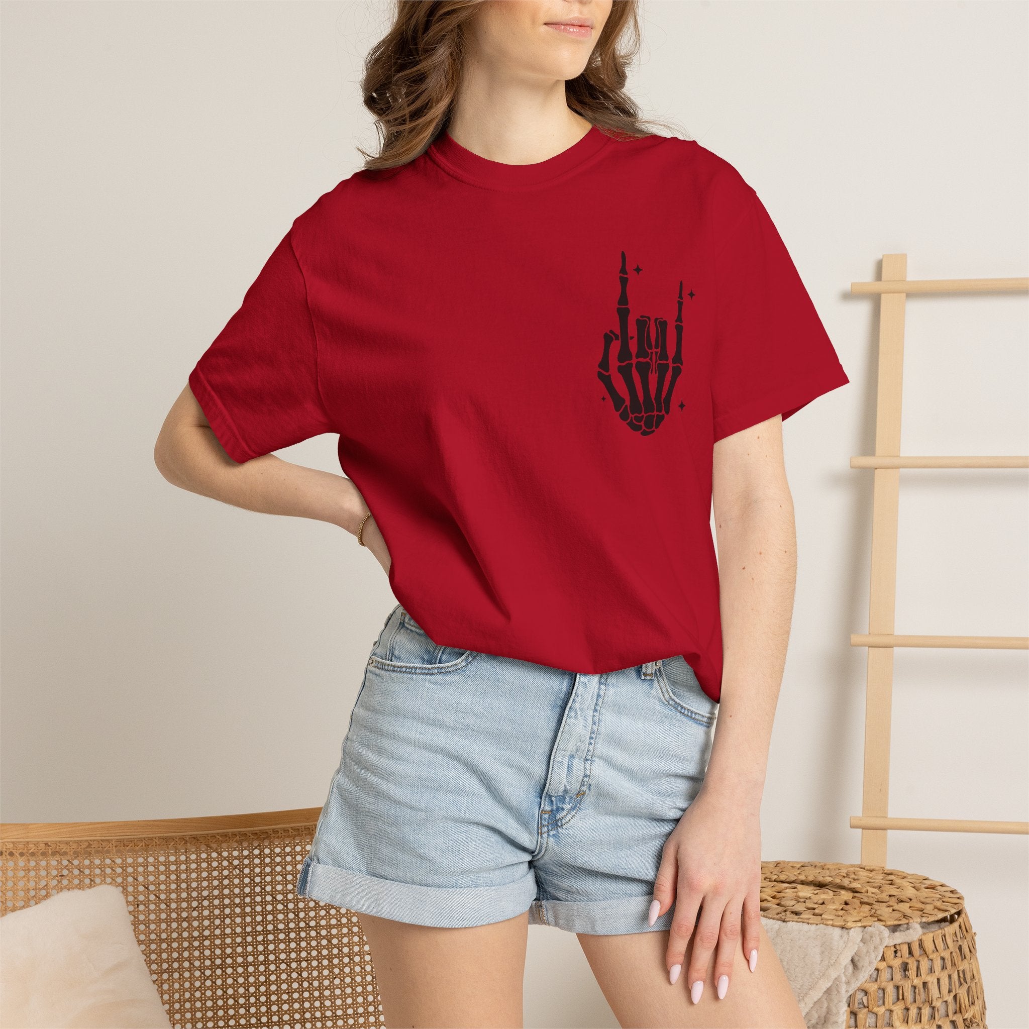 Fourth of July Skull T-Shirt — "Chill the Fourth Out" Patriotic Skeleton Tee