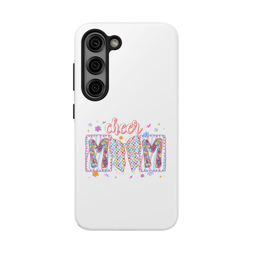 Cheer Mom Tough Phone Case — Colorful Cheerleader Mom Phone Cover