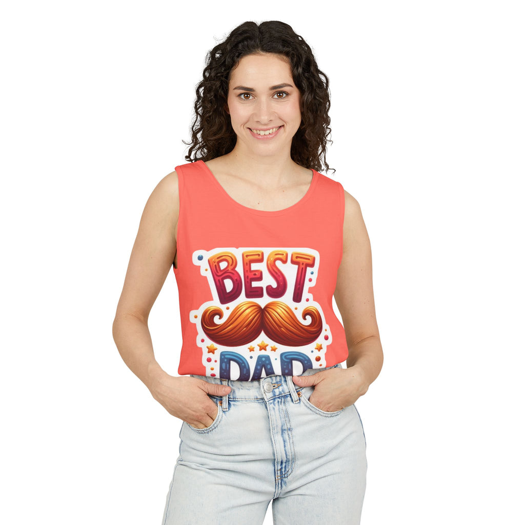 Best Dad Tank Top — Funny Mustache Father’s Day Gift