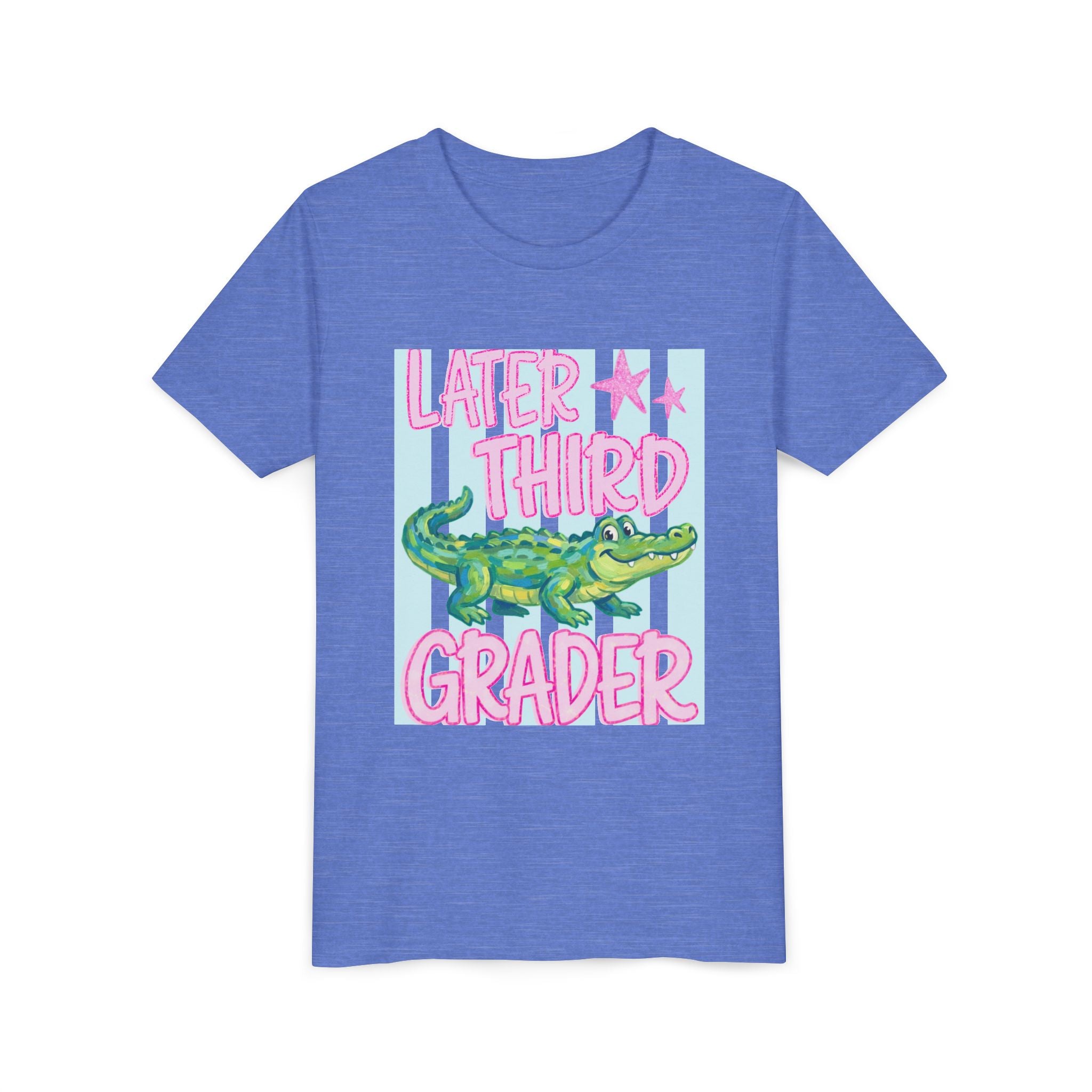Later Third Grader Alligator Youth Tee — Back to School 3rd Grade Shirt