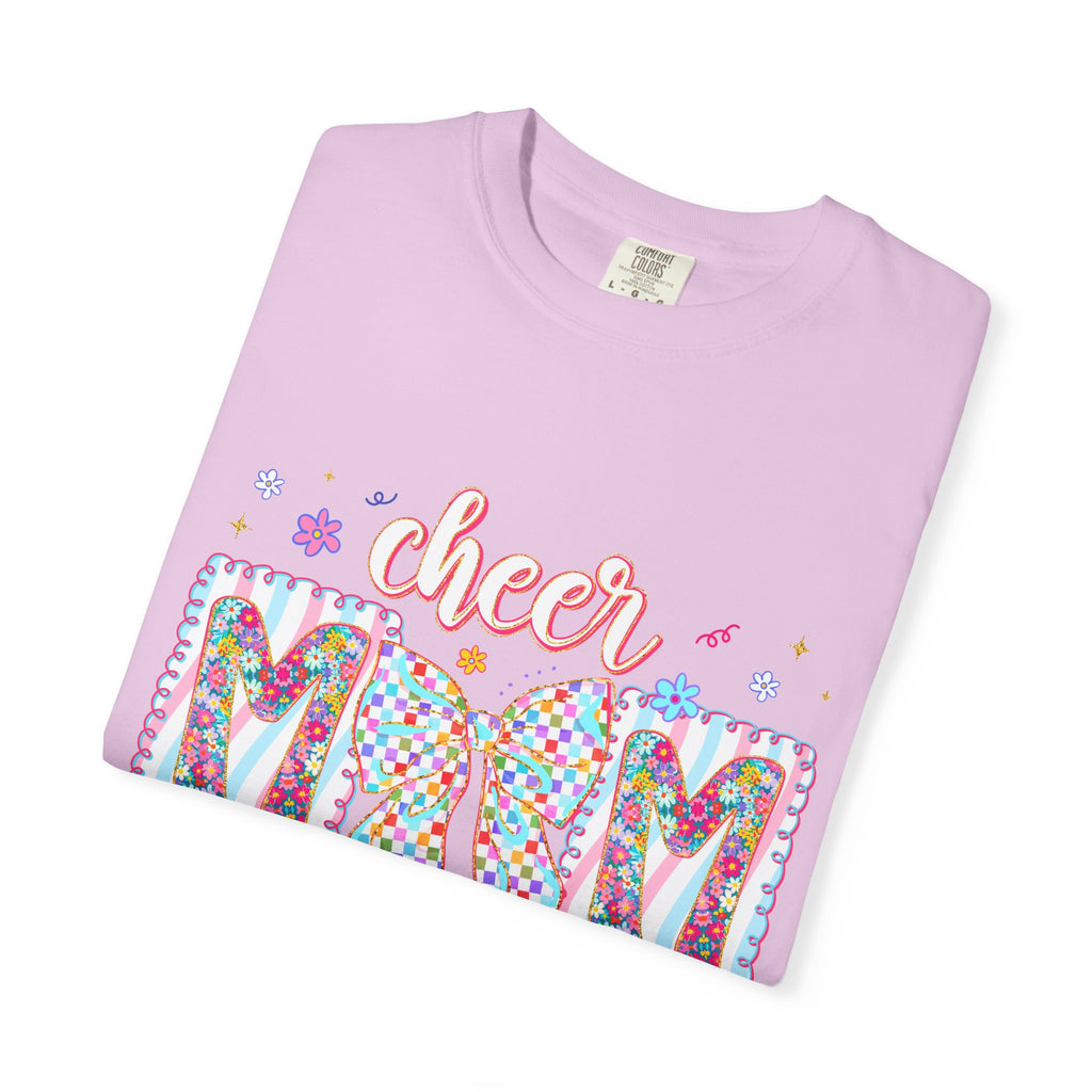 Cheer Mom T-Shirt — Colorful Pom-Pom Cheerleading Mom Tee
