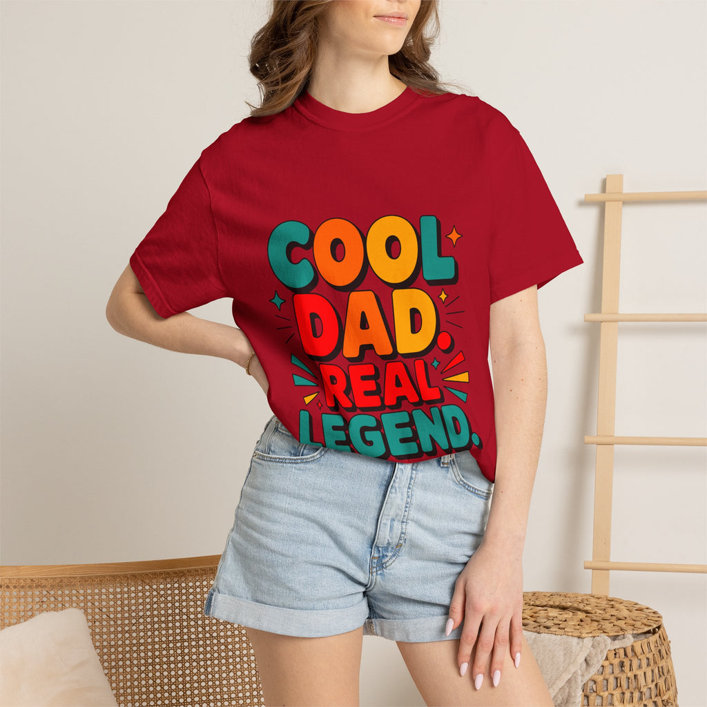 Cool Dad Real Legend T-Shirt — Father's Day Funny Retro Graphic Tee