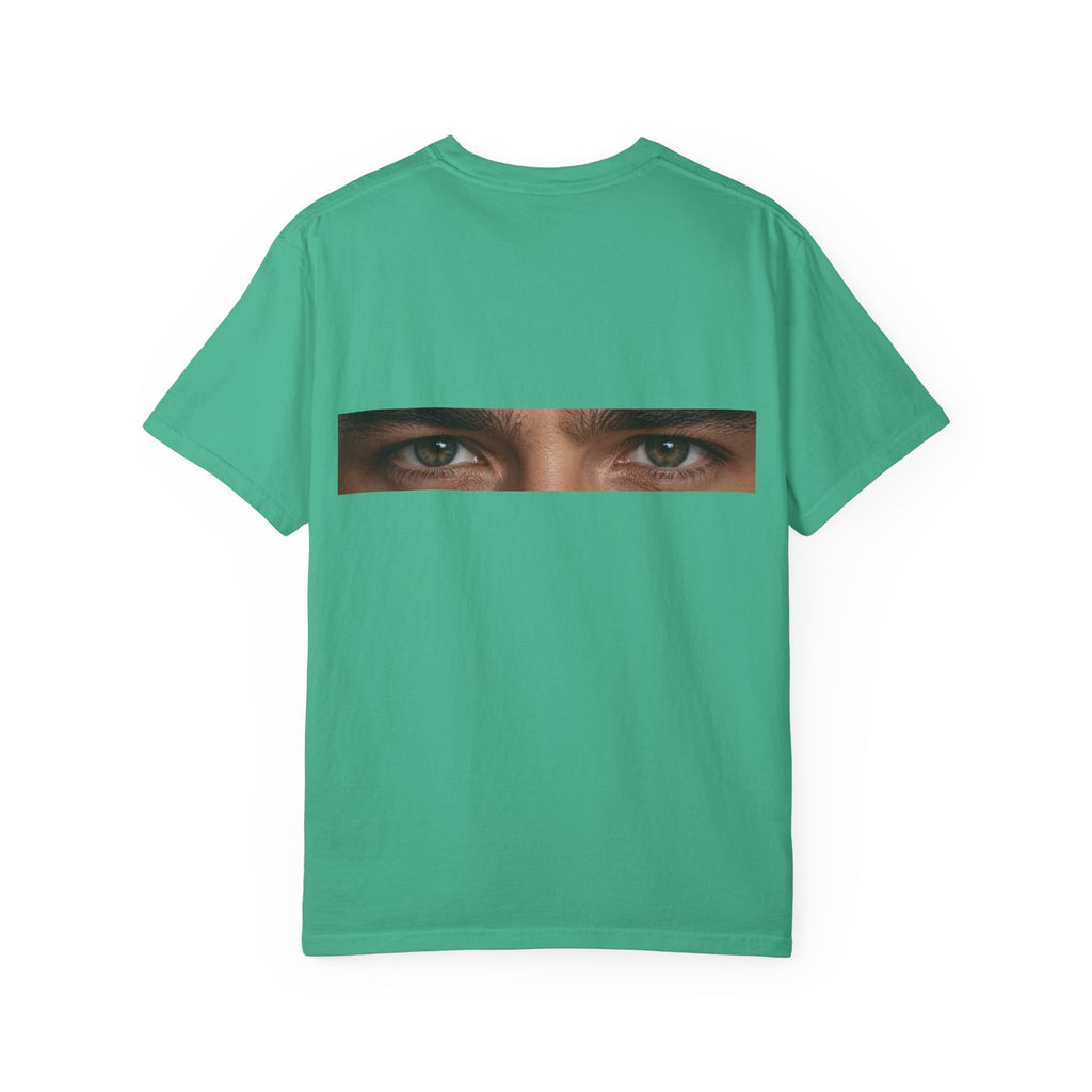 T-Shirt — "I'm Not Sleeping, I'm Just Resting My Eyes" Graphic Tee with Realistic Eyes Back Print