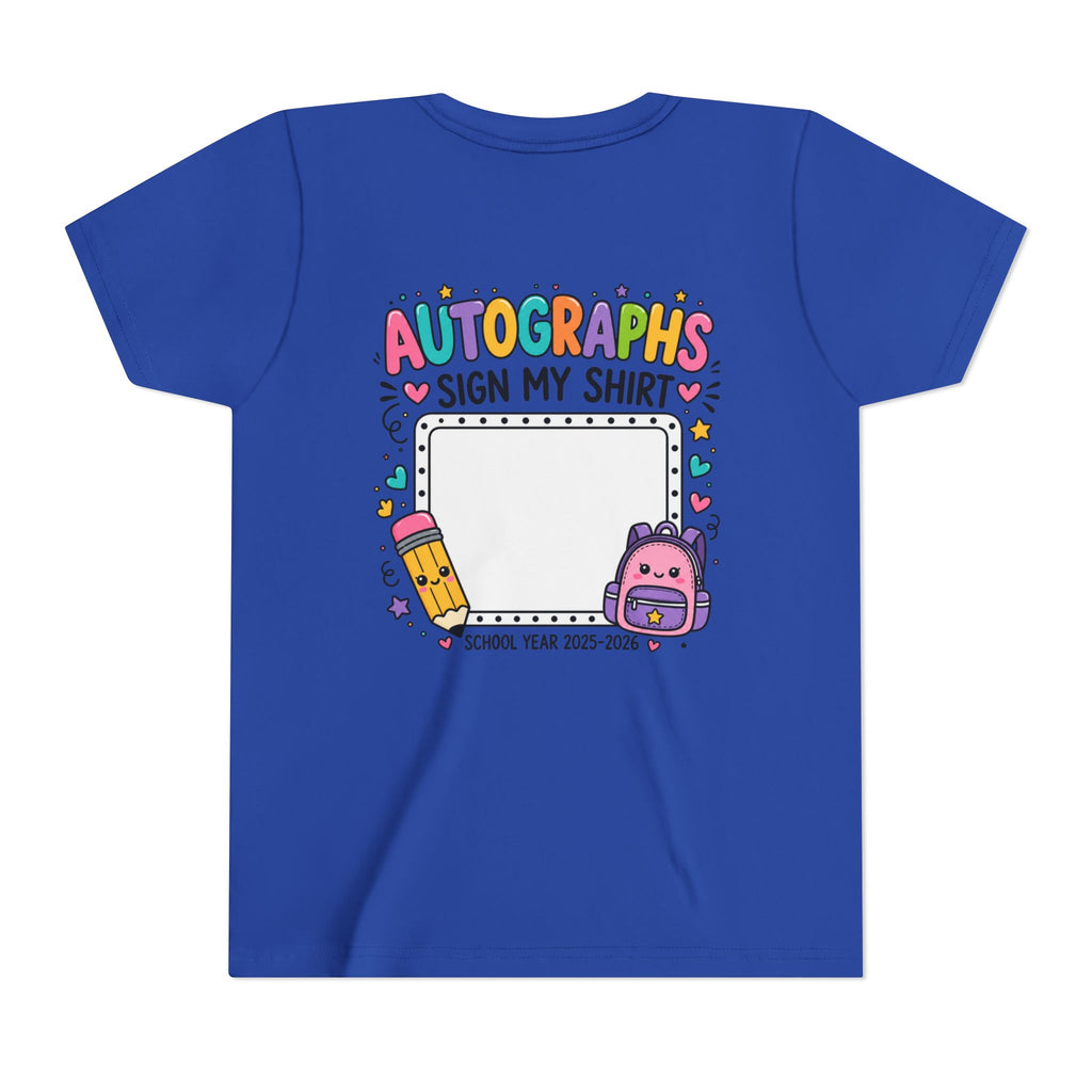 Autographs Sign My Shirt Back-to-School Keepsake