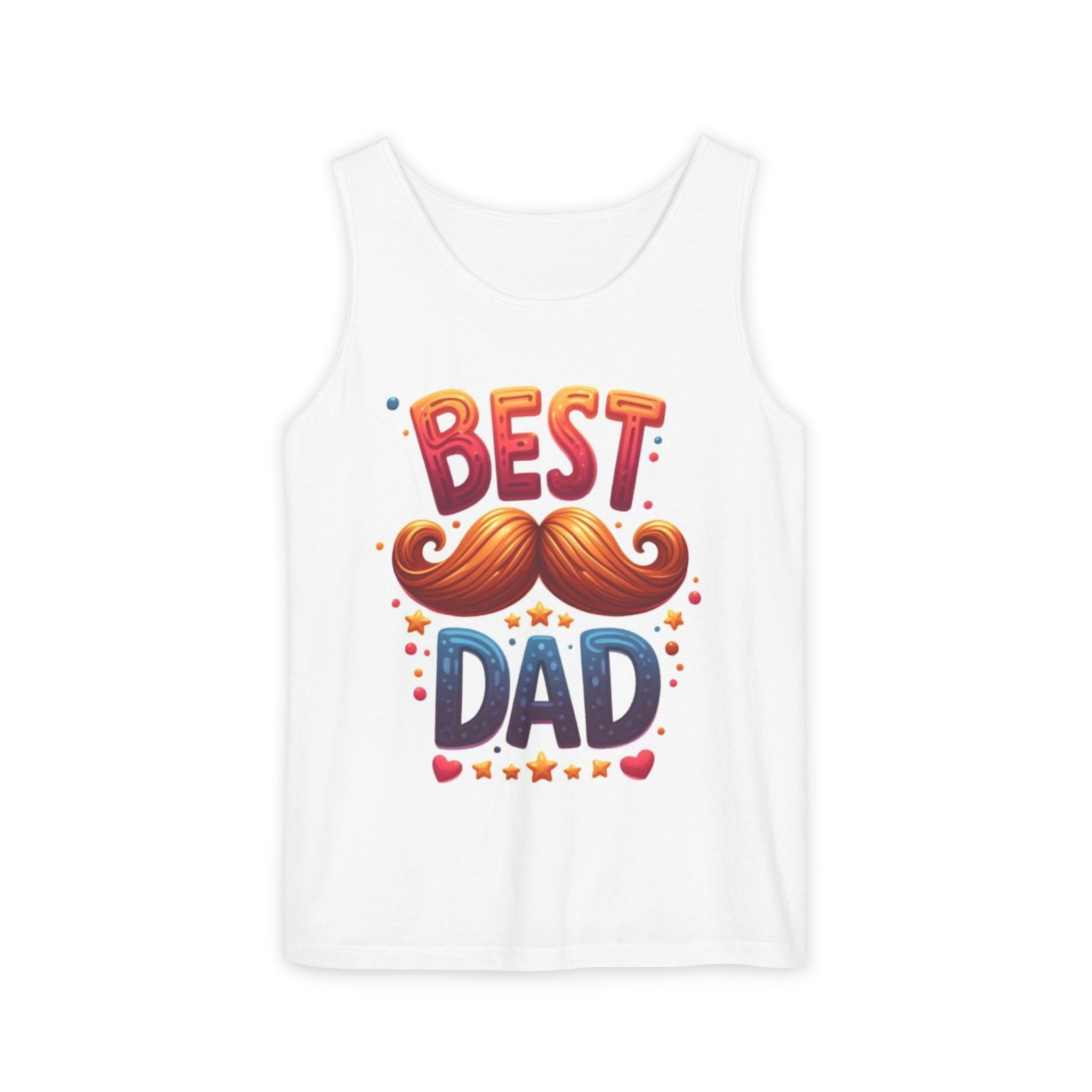 Best Dad Tank Top — Funny Mustache Father’s Day Gift