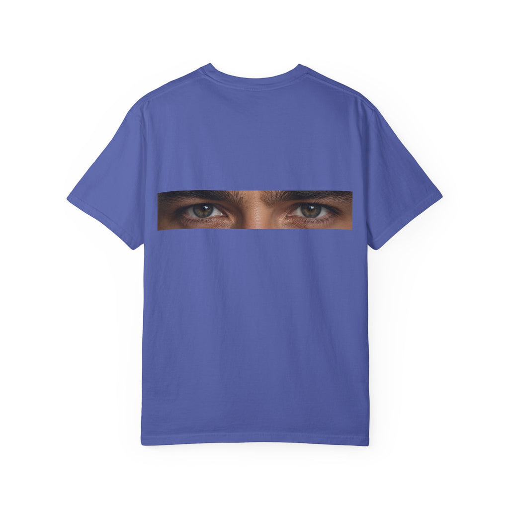 T-Shirt — "I'm Not Sleeping, I'm Just Resting My Eyes" Graphic Tee with Realistic Eyes Back Print