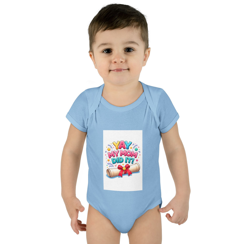 Graduation announcement baby onesie