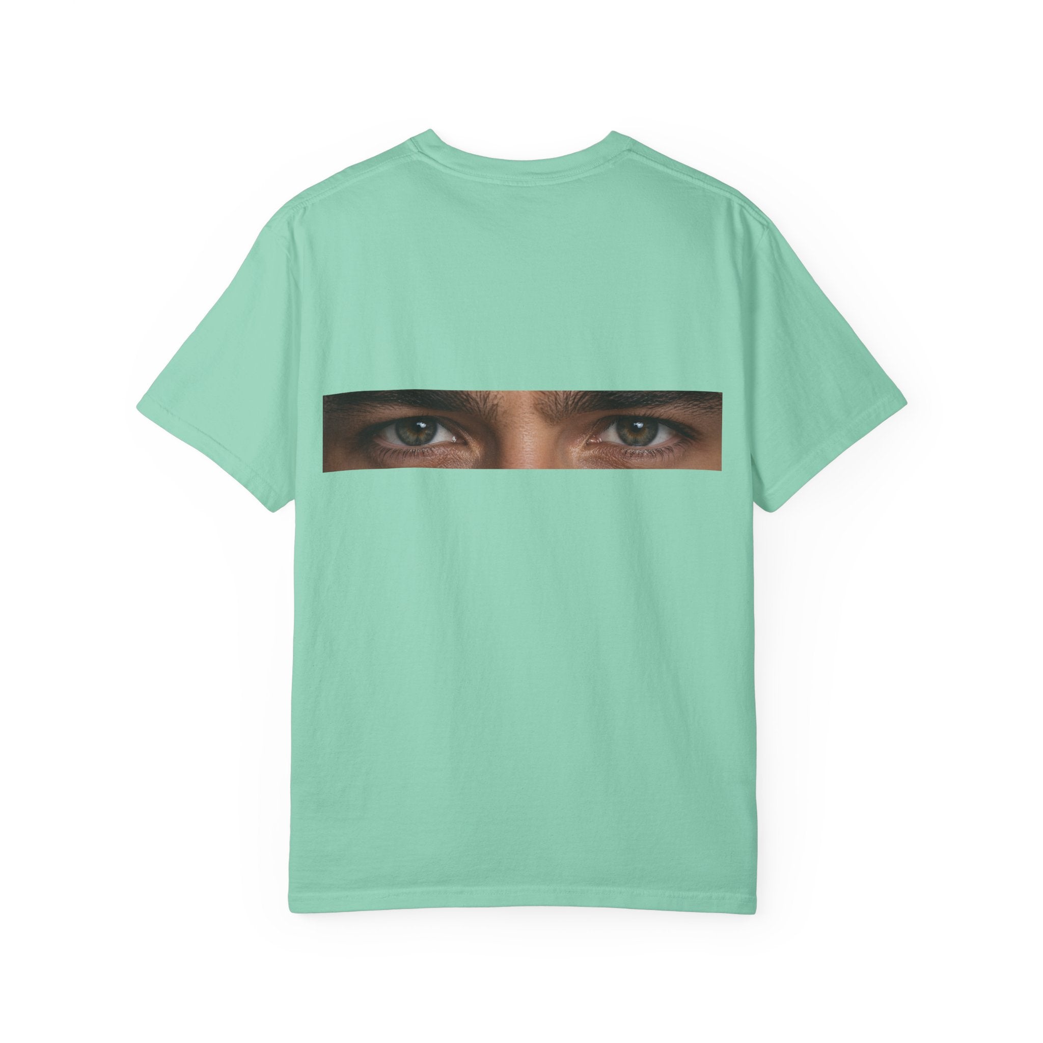 T-Shirt — "I'm Not Sleeping, I'm Just Resting My Eyes" Graphic Tee with Realistic Eyes Back Print
