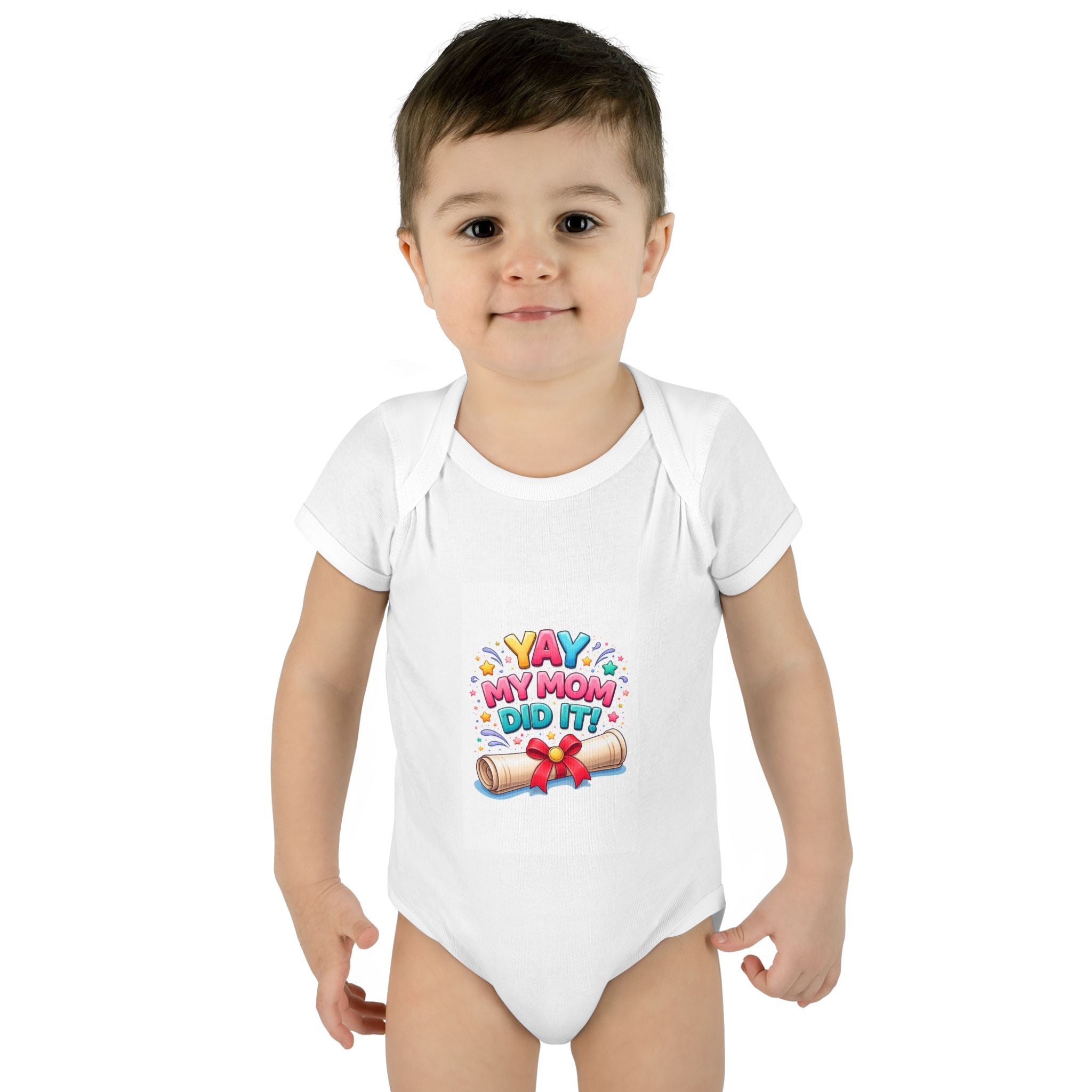 Graduation announcement baby onesie