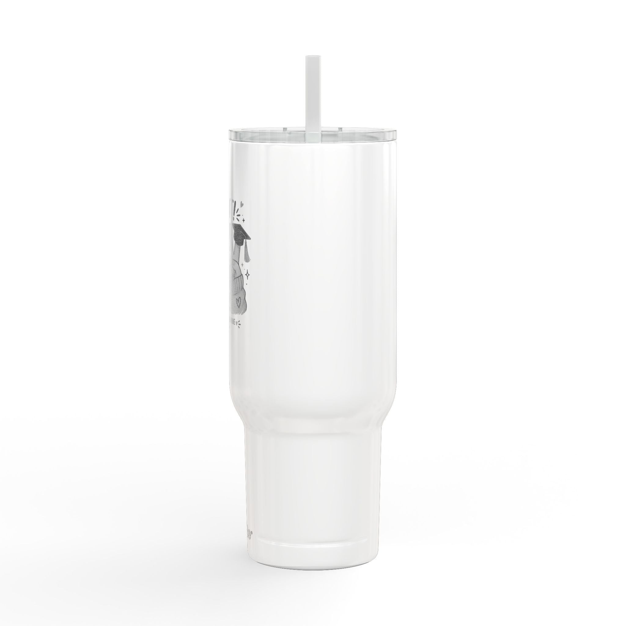 40oz Engraved Graduation Tumbler with Lid — "I DID IT! Class of 2026"