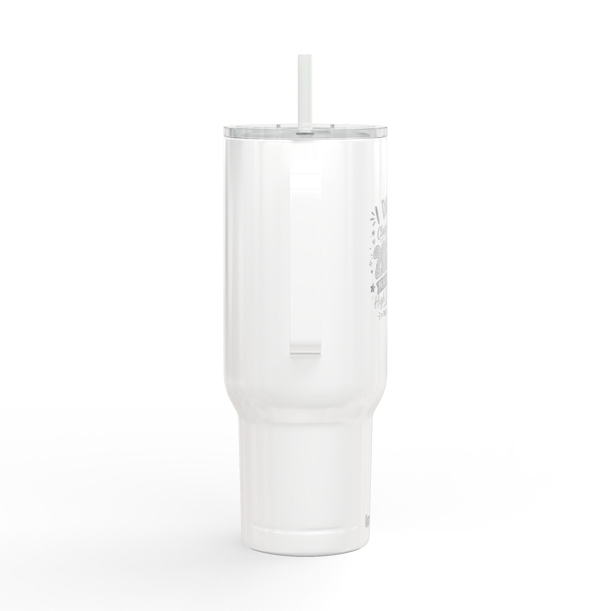 40oz Engraved Graduation Tumbler with Lid — "I DID IT! Class of 2026"