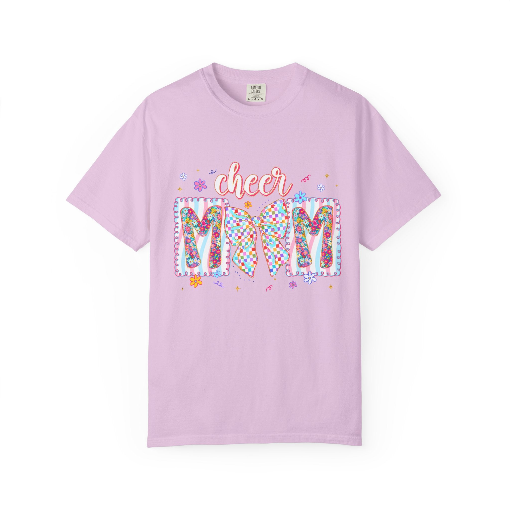 Cheer Mom T-Shirt — Colorful Pom-Pom Cheerleading Mom Tee