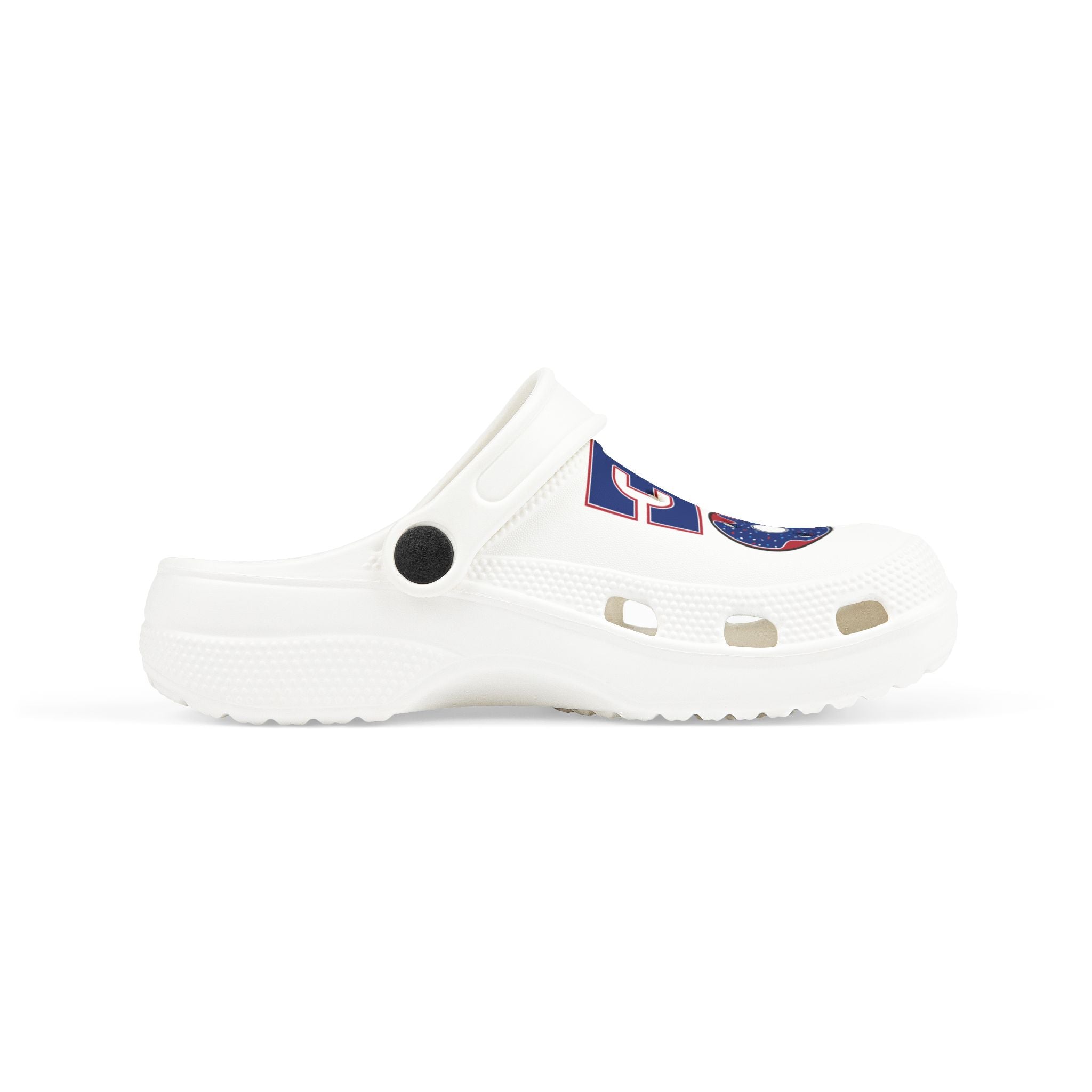 Kids Foam Clogs — "LOVE" Patriotic USA Heart Design