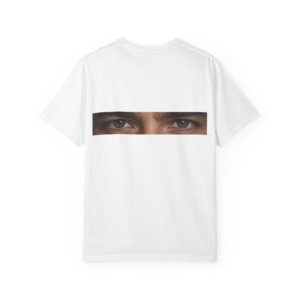 T-Shirt — "I'm Not Sleeping, I'm Just Resting My Eyes" Graphic Tee with Realistic Eyes Back Print