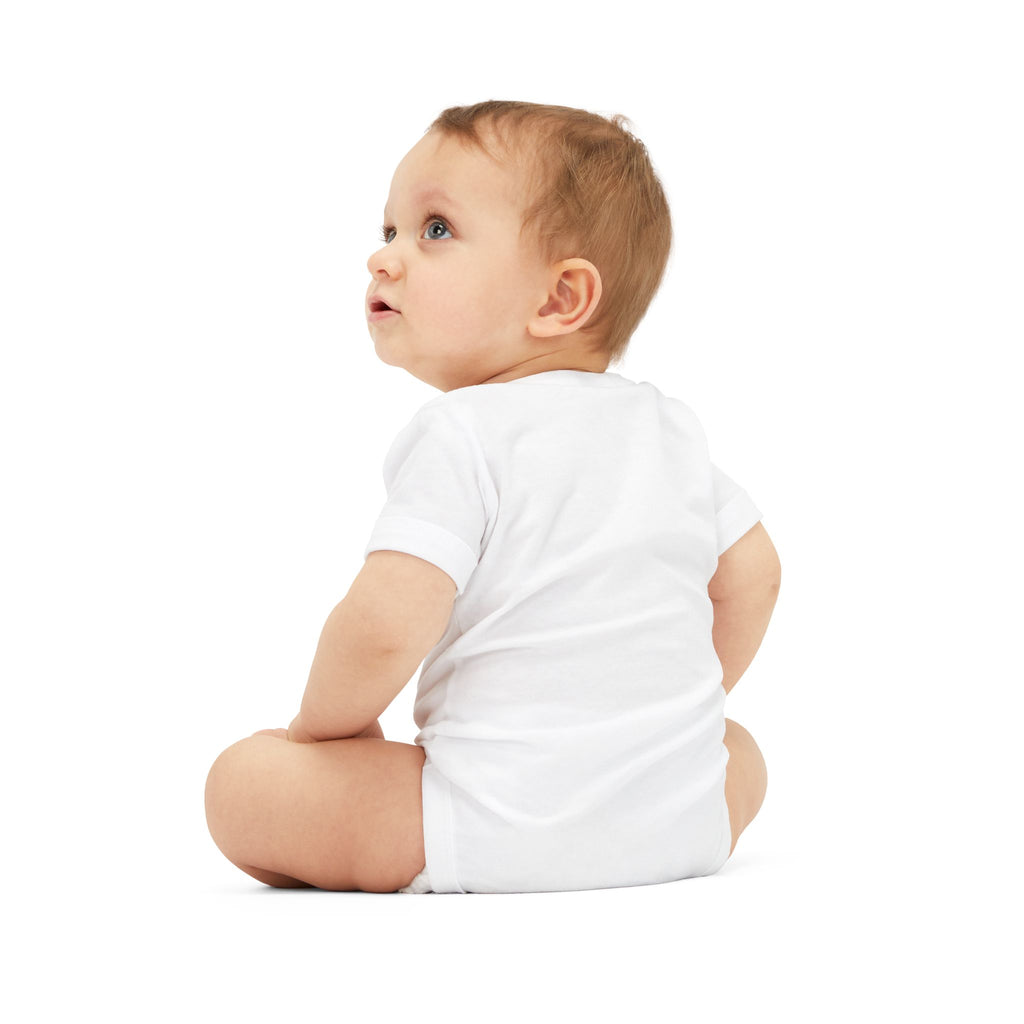 Infant Onesie - "LOVE" Patriotic Heart Baby Bodysuit