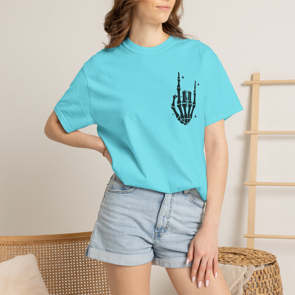 Fourth of July Skull T-Shirt — "Chill the Fourth Out" Patriotic Skeleton Tee